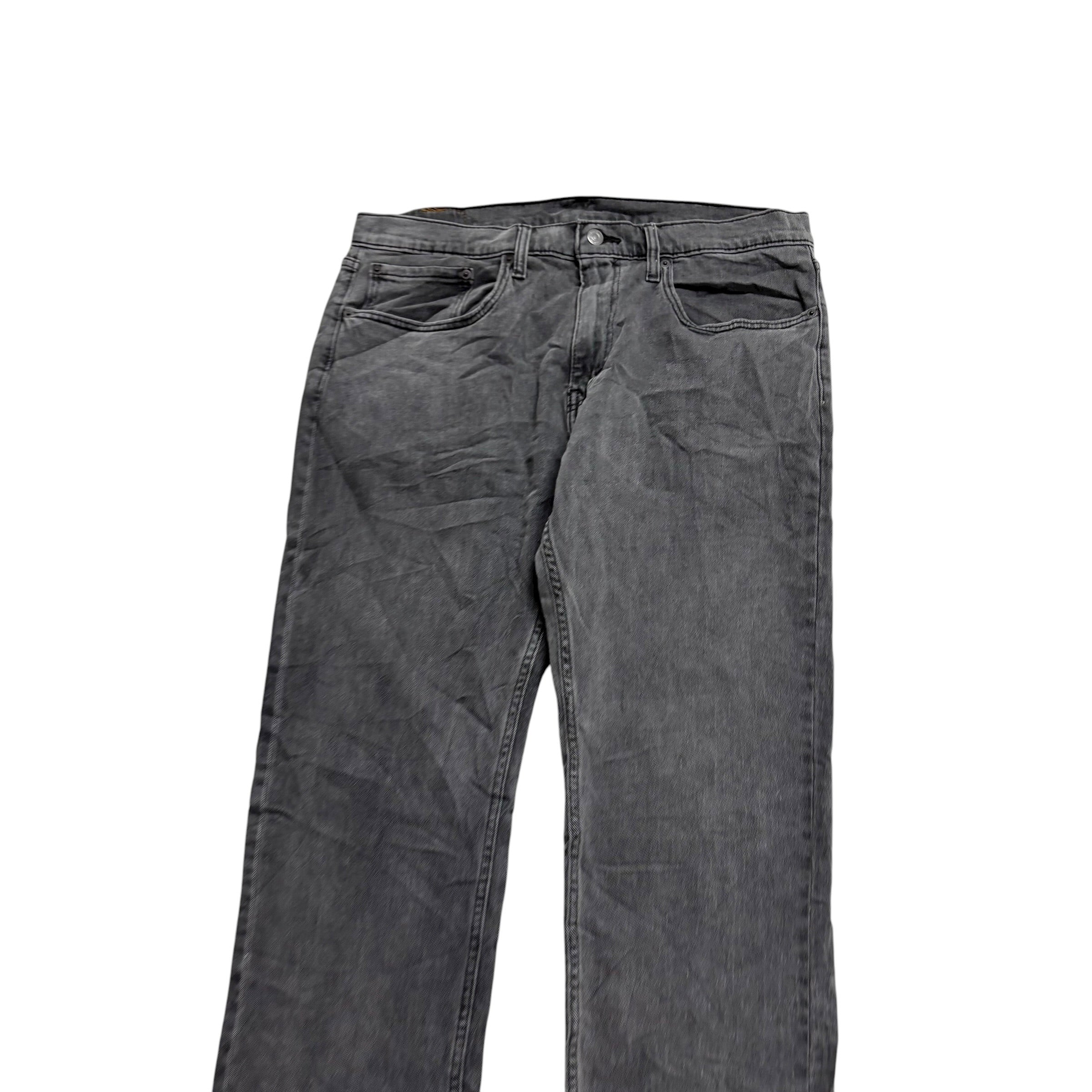 Levis 559 Jeans W34 L32 Mens Grey Baggy Relaxed Straight Fit Stretch Denim (E)