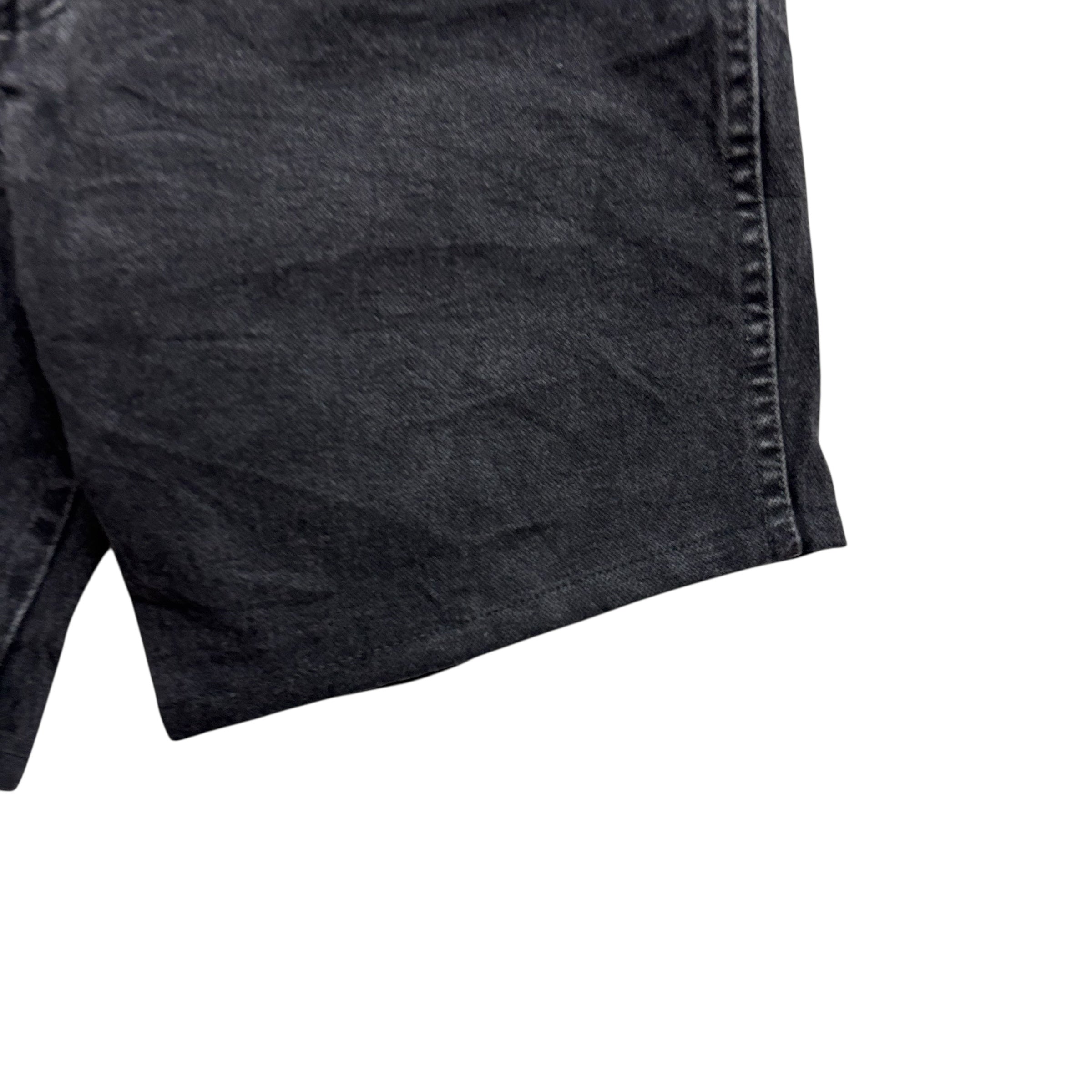 Wrangler Denim Shorts W36 Mens Black 8in Slim Fit