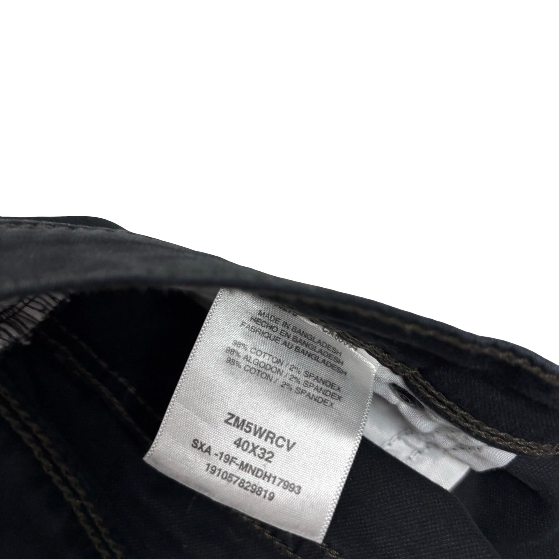 Wrangler Trousers W40 L32 Mens Black Regular Straight Fit Stretch Pants (E)