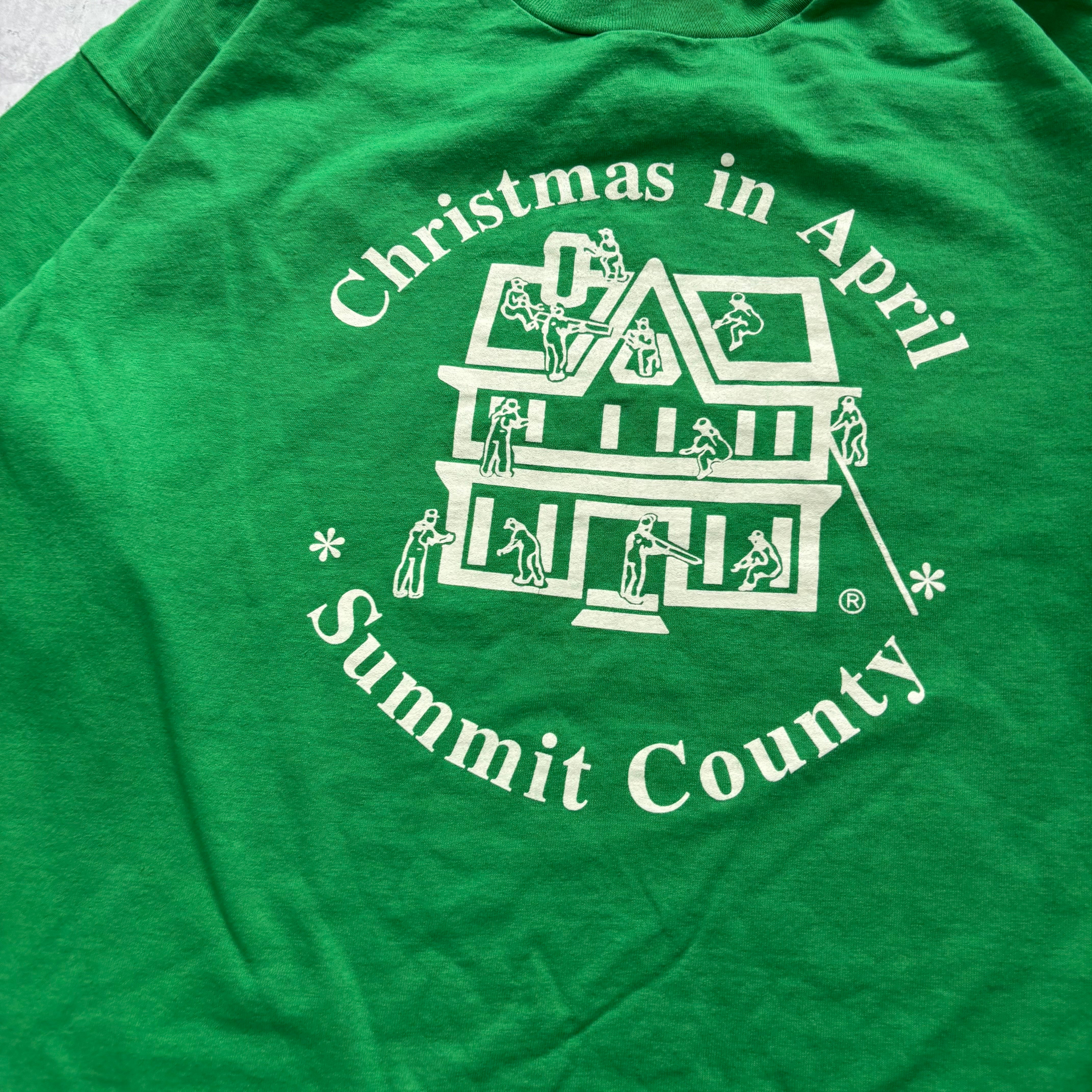 Vintage T Shirt Mens XL Green Single Stitch Graphic Print 90s USA (E)