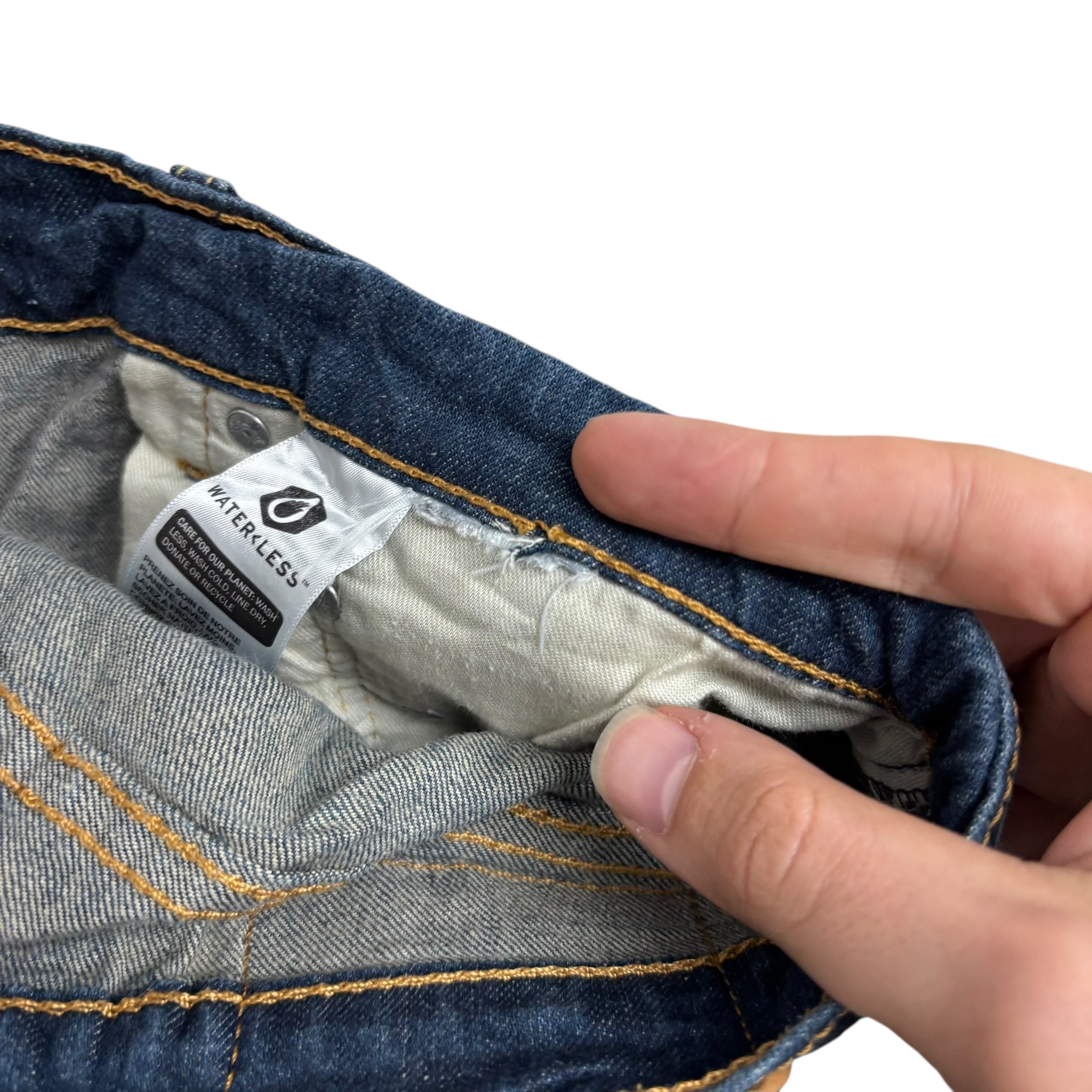 Levis 514 Jeans W34 L29 Mens Dark Blue Regular Straight Fit Stretch Denim