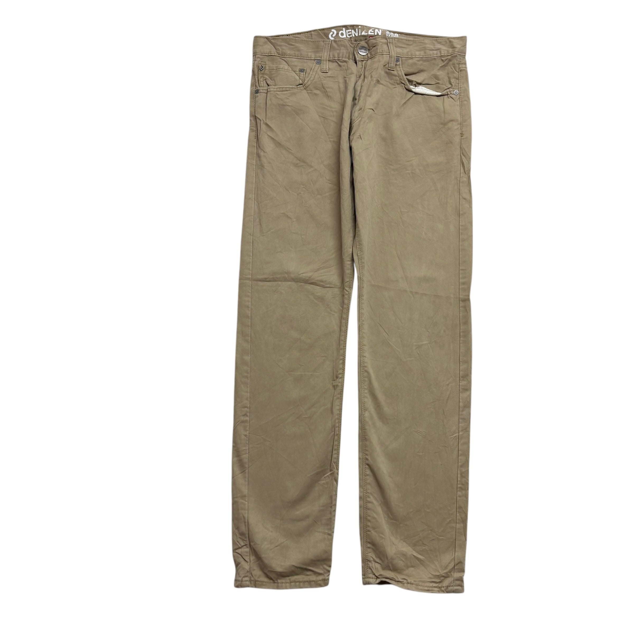 Levis Denizen Trousers W32 L30 Mens Beige Regular Tapered Fit Vintage (E)