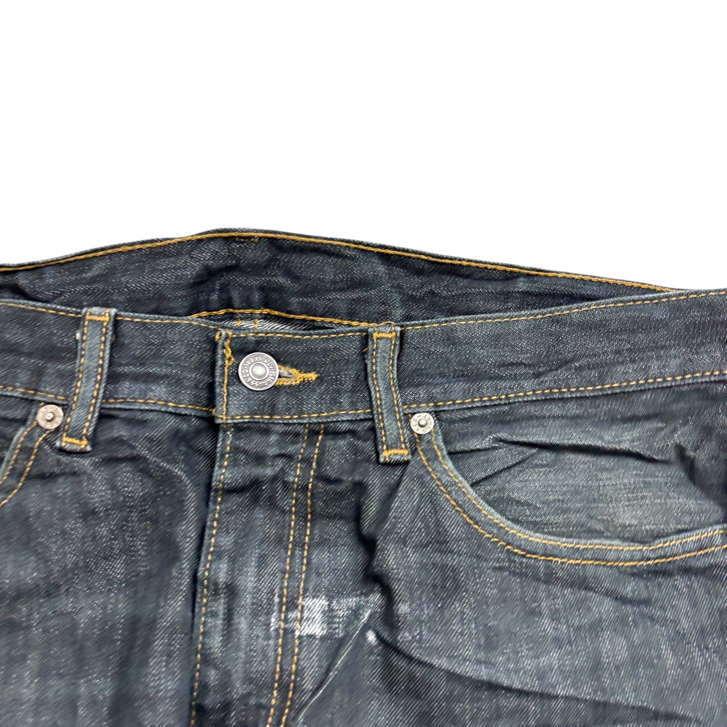 Levis 508 Jeans W34 L34 Mens Dark Blue Regular Tapered Fit Denim (F)