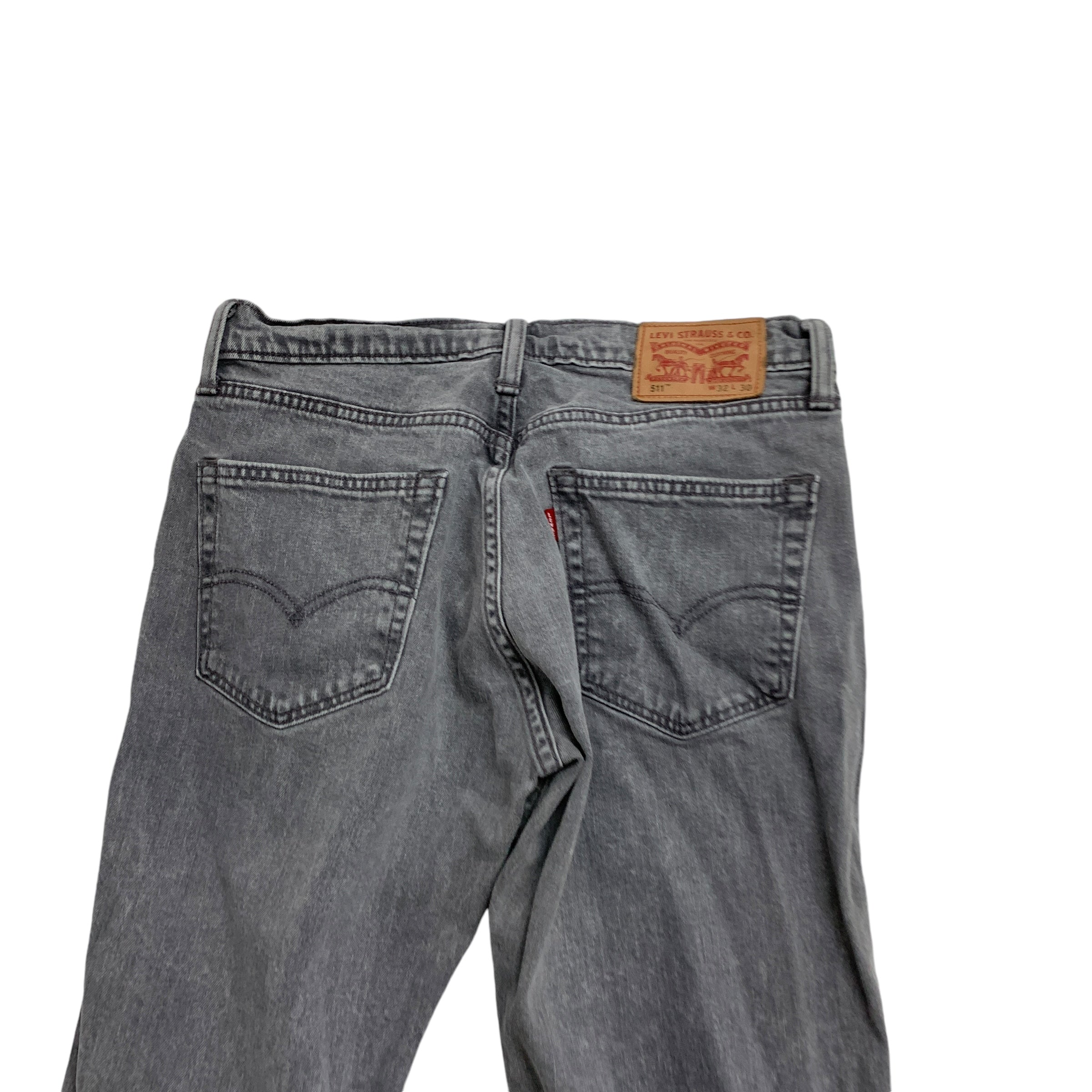 Levis 511 Jeans W31 L29 Mens Grey Slim Fit Stretch Denim