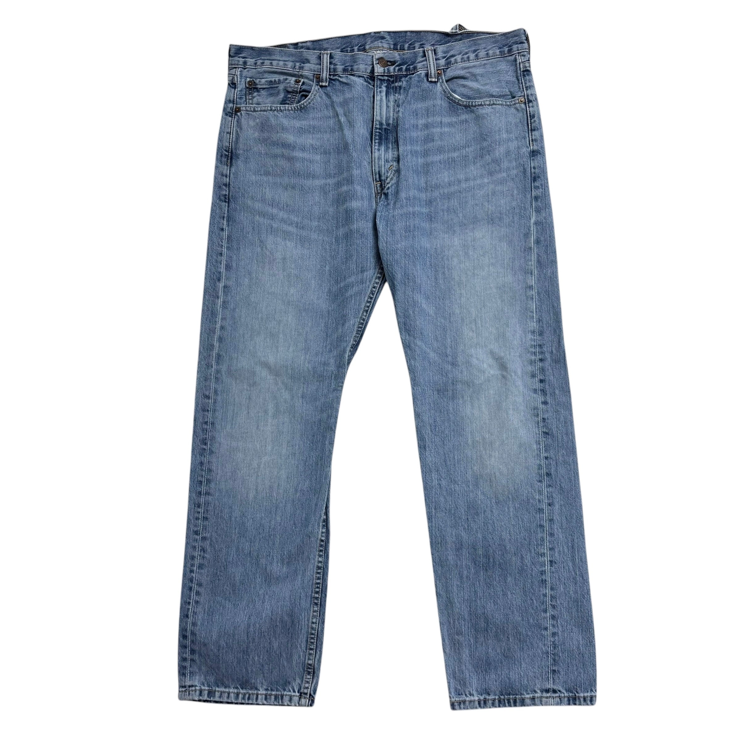 Levis 505 Jeans W38 L30 Mens Mid Blue Regular Straight Fit Denim