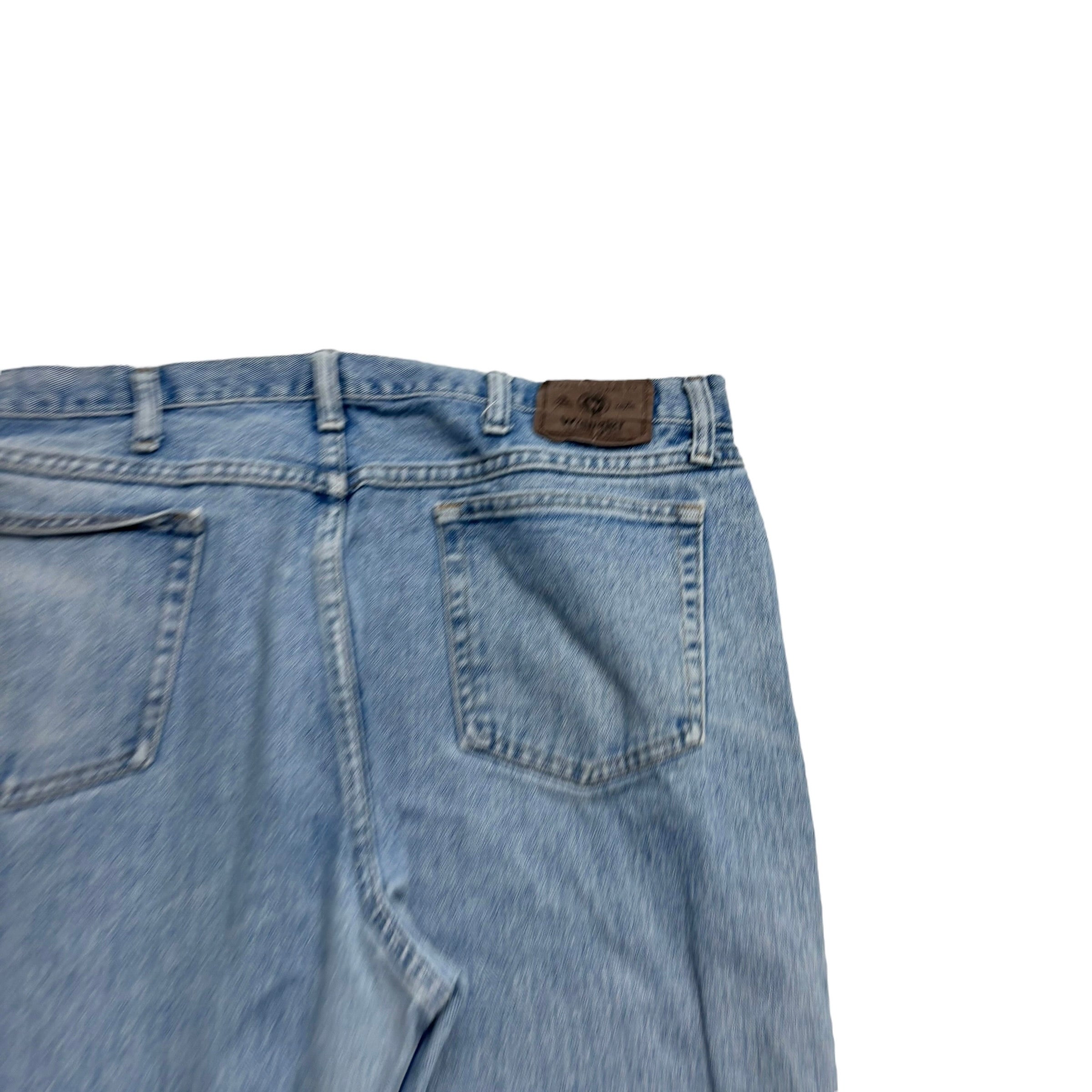 Wrangler Jeans W40 L30 Mens Light Blue Relaxed Straight Fit Vintage Denim (E)
