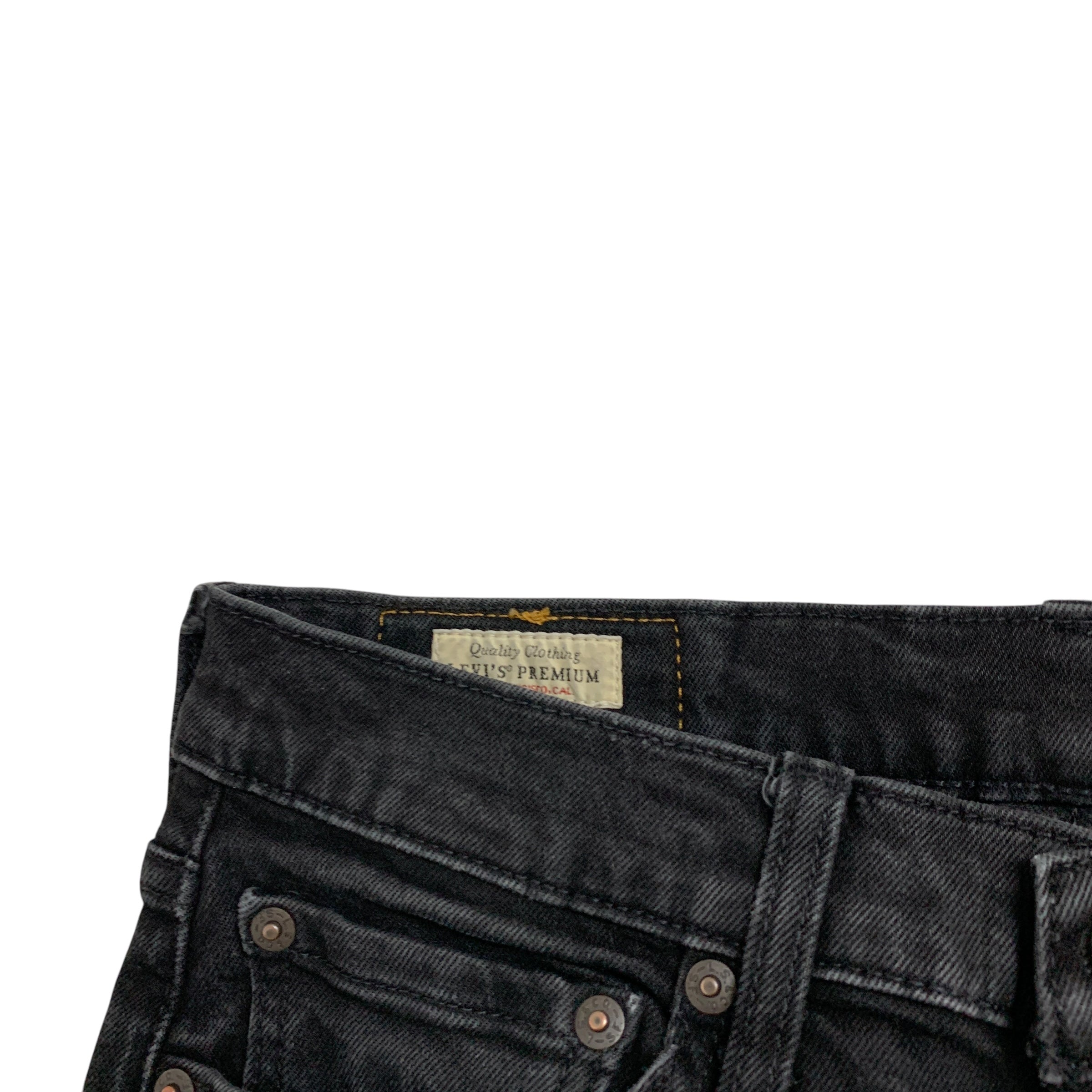 Levis 510 Jeans W30 L29 Mens Black Skinny Fit Stretch Premium Denim