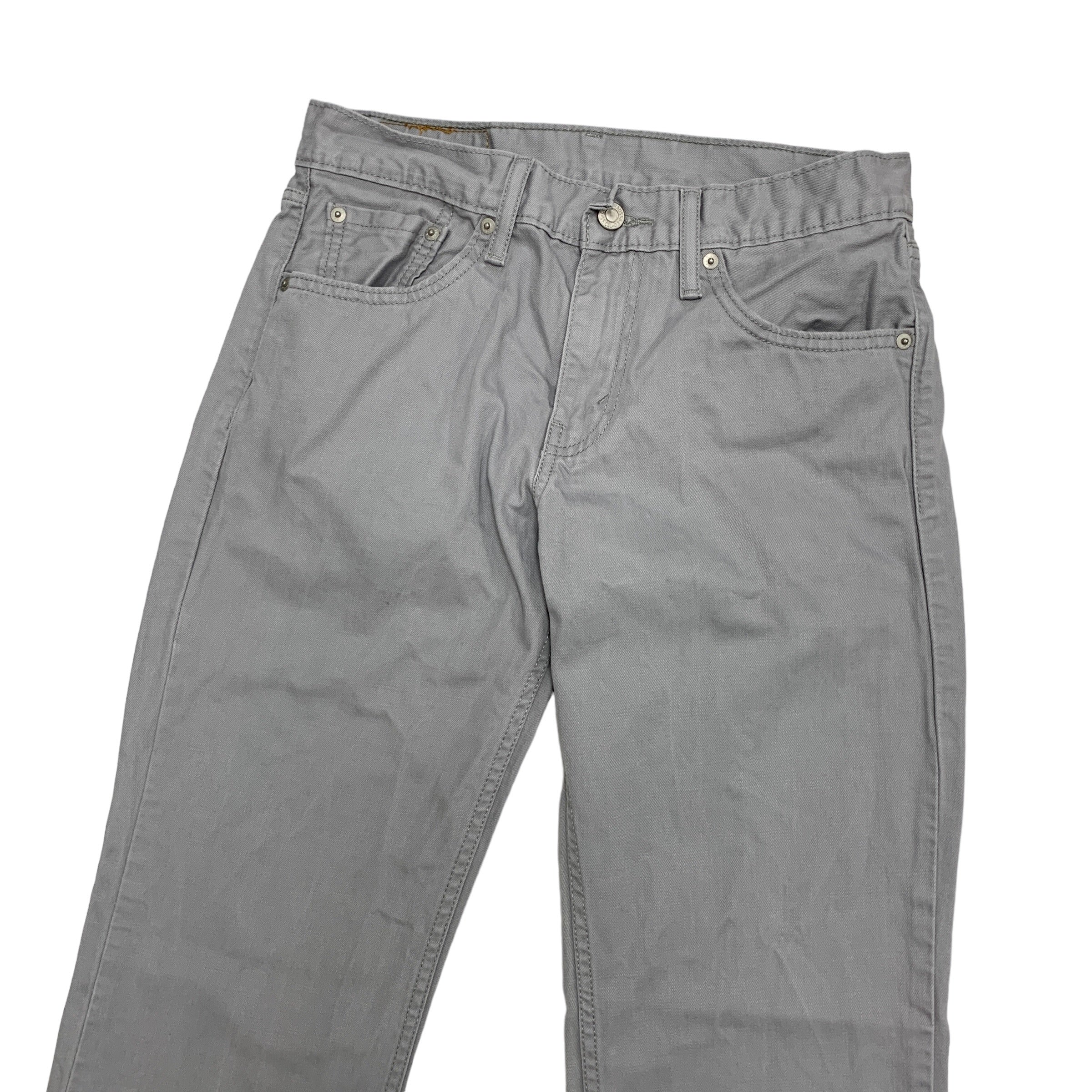 Levis 511 Trousers W30 L31 Mens Grey Slim Fit Cotton Pants