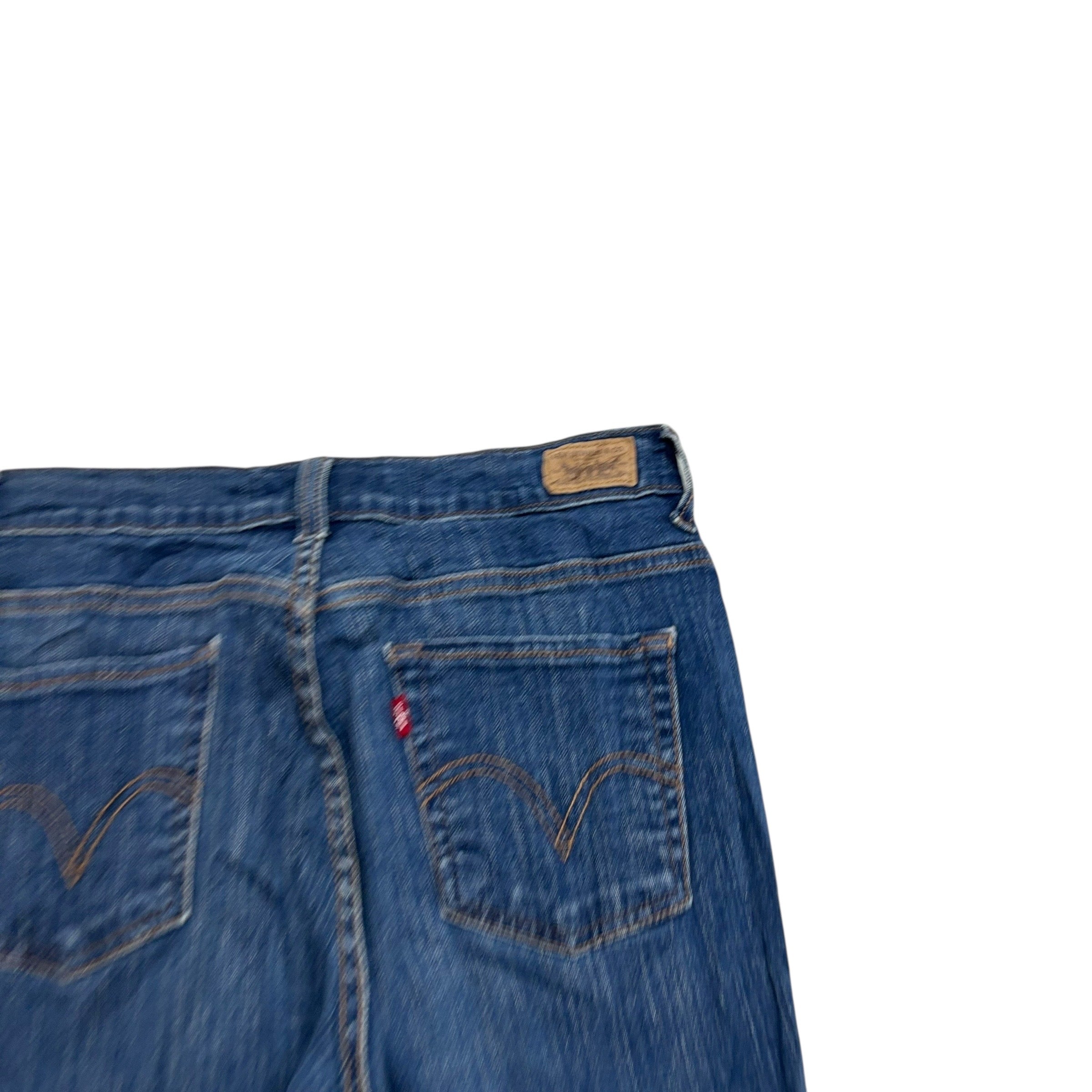 Levis 512 Jeans W27 L29 Womens Slim Bootcut Dark Blue Stretch Vintage (E)