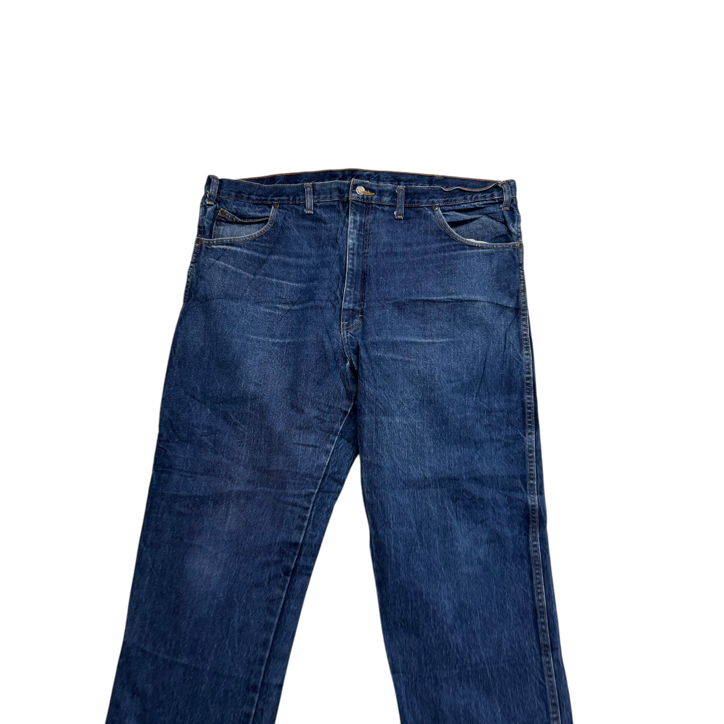 Dickies Jeans W44 L30 Mens Dark Blue Regular Straight Fit Denim