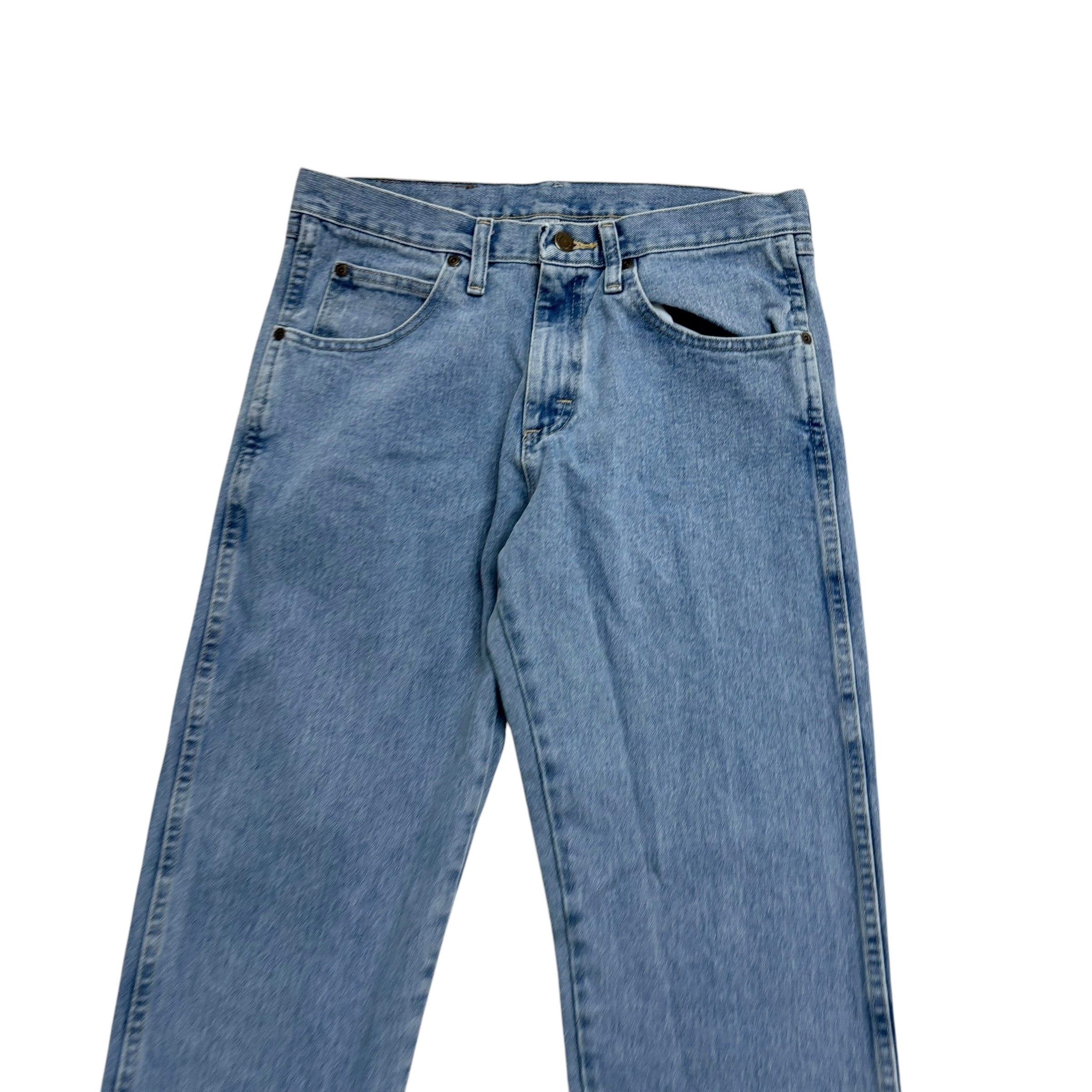 Wrangler Jeans W31 L30 Mens Light Blue Relaxed Straight Fit Denim (E)