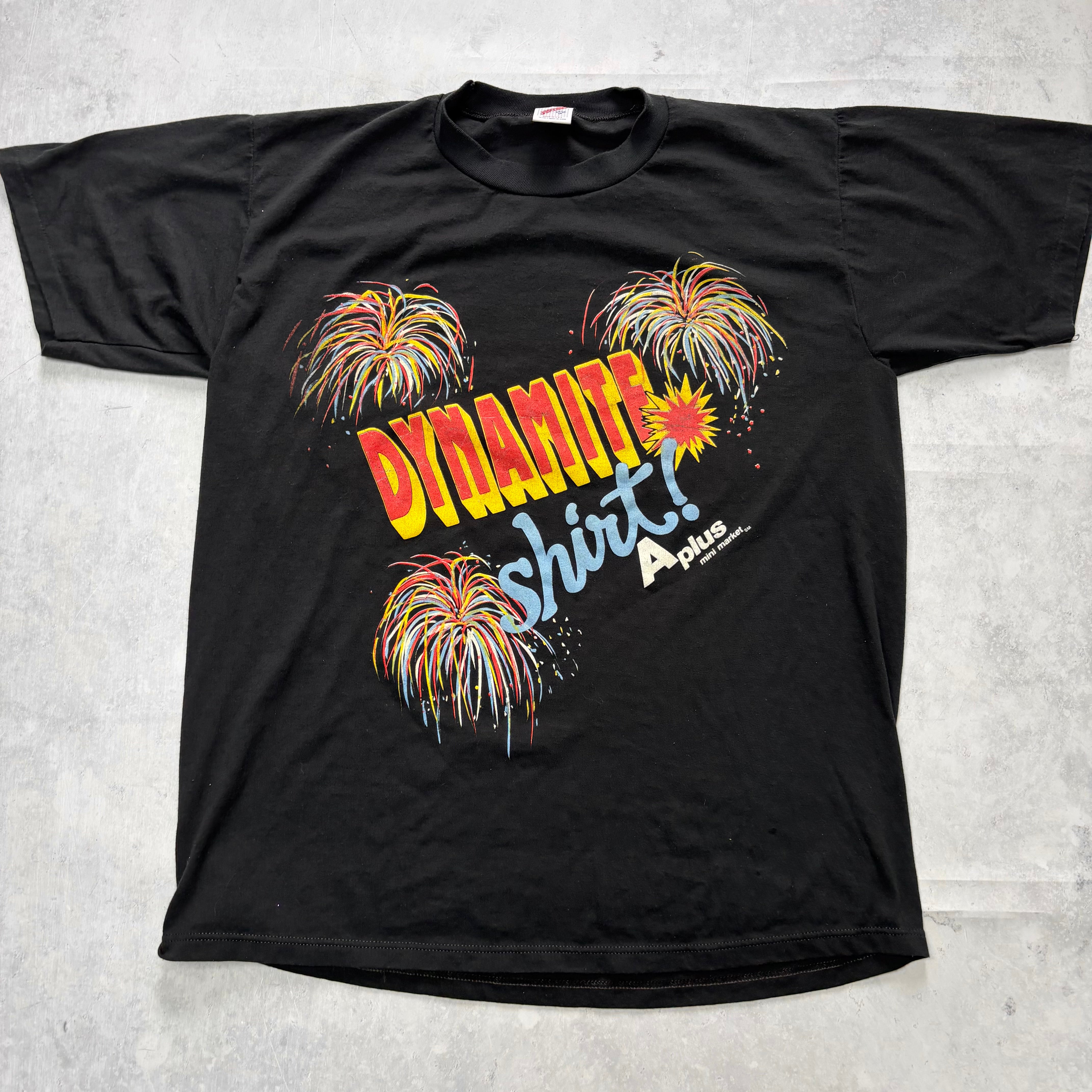 Vintage T Shirt Mens Large Black Single Stitch Graphic Print 90s USA (E)