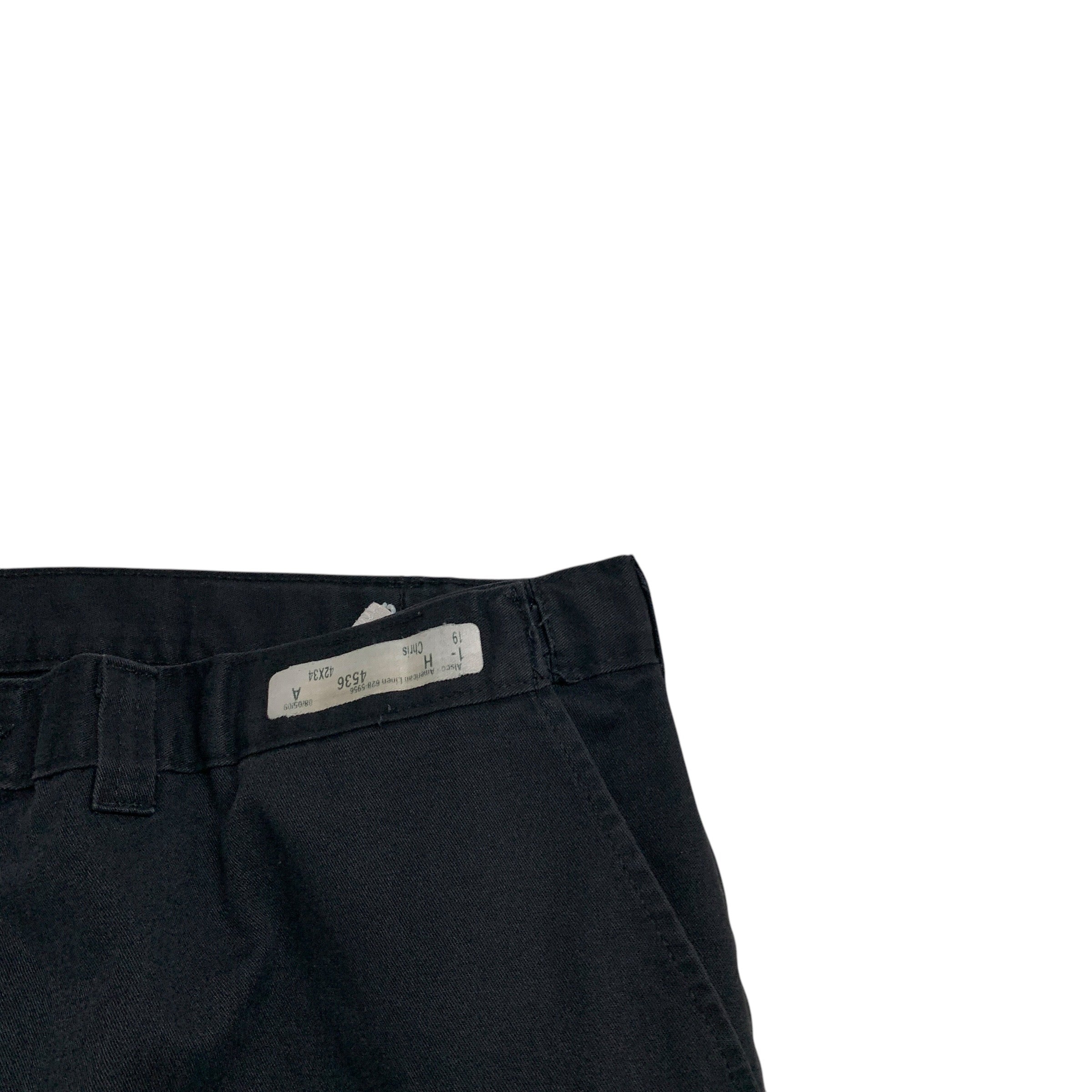 Dickies Trousers W42 L34 Mens Black Pants Baggy Relaxed Fit Workwear