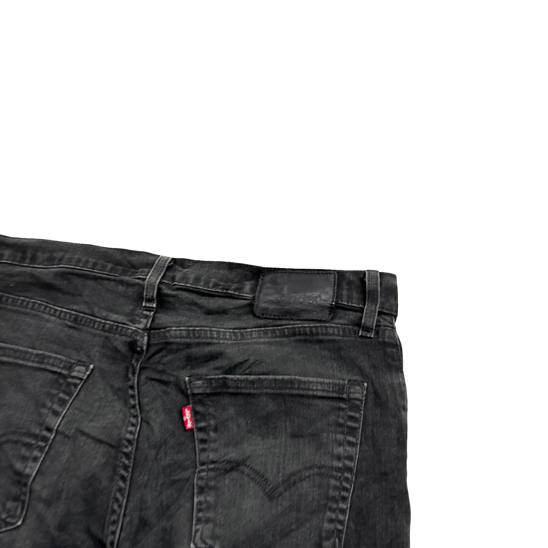 Levis 512 Jeans W34 L29 Mens Black Slim Tapered Fit Stretch Denim (F)