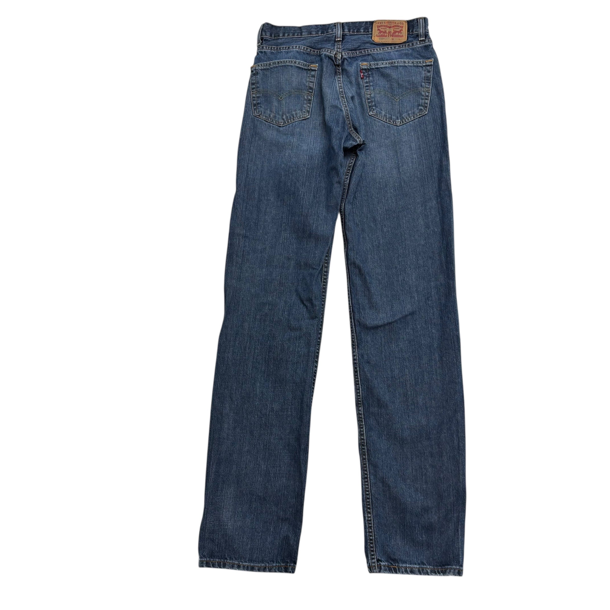 Levis 550 Jeans W32 L38 Mens Dark Blue Relaxed Straight Fit Denim (E)