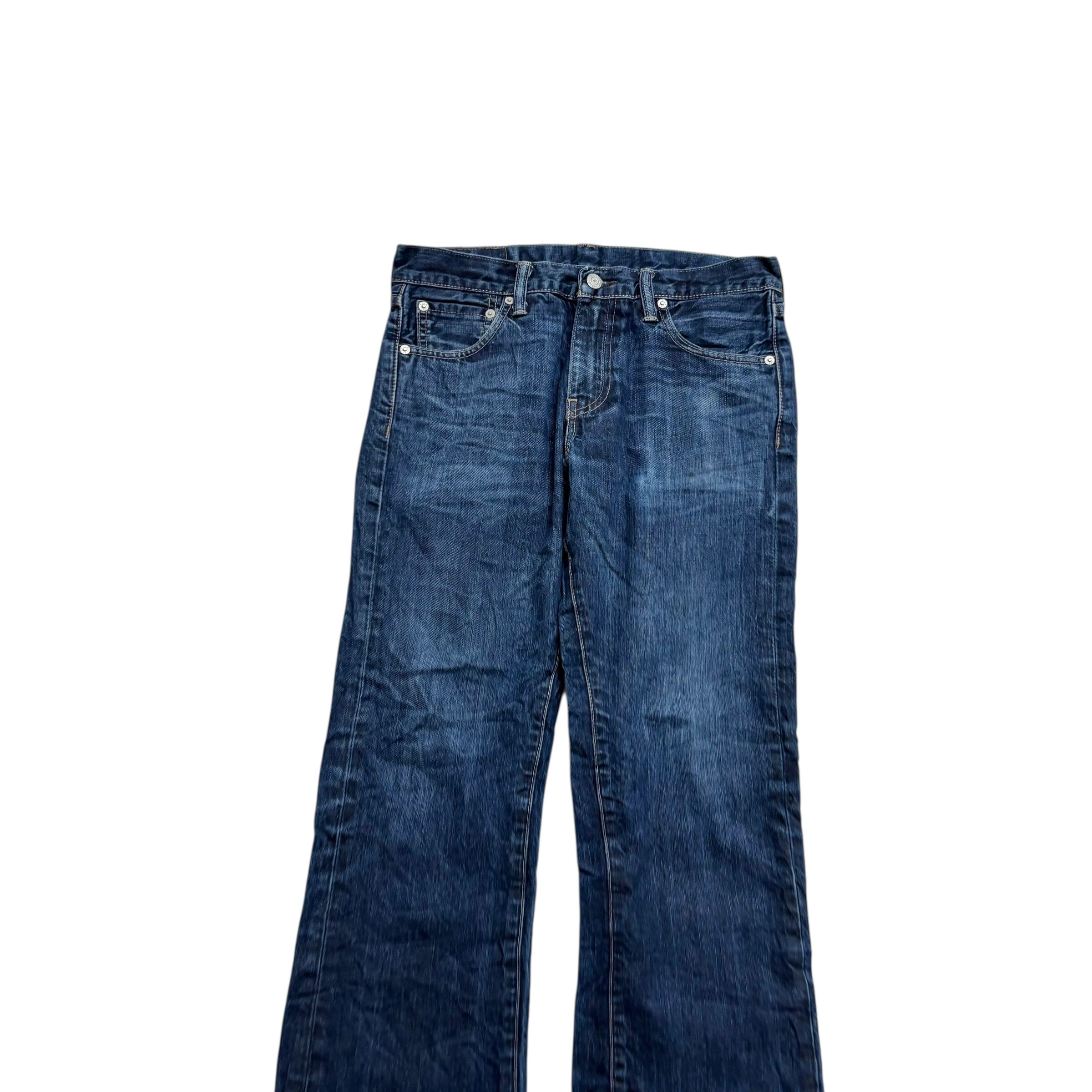 Levis 527 Jeans W30 L30 Mens Dark Blue Slim Bootcut Fit Denim (F)