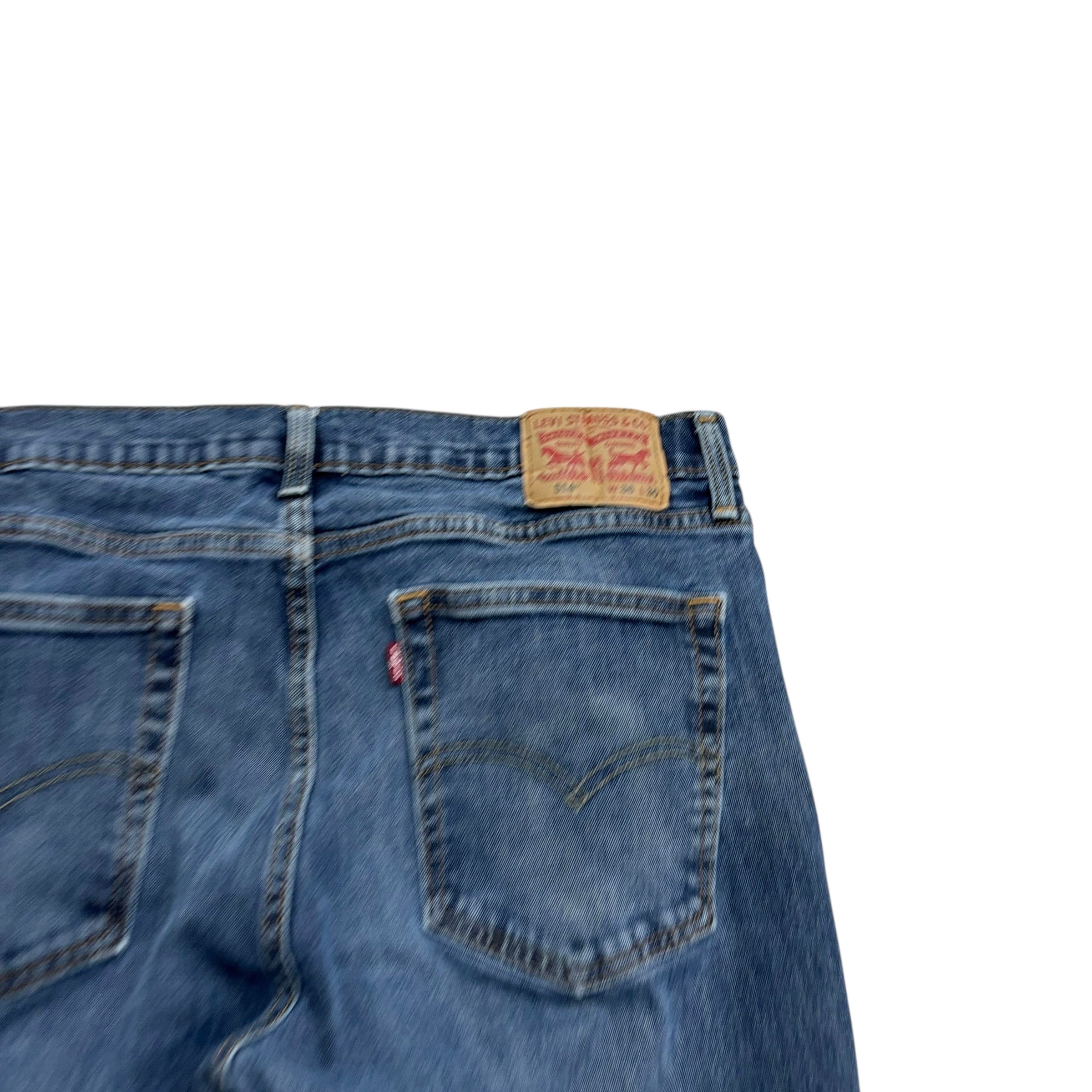 Levis 514 Jeans W36 L28 Mens Mid Blue Regular Straight Fit Stretch Denim