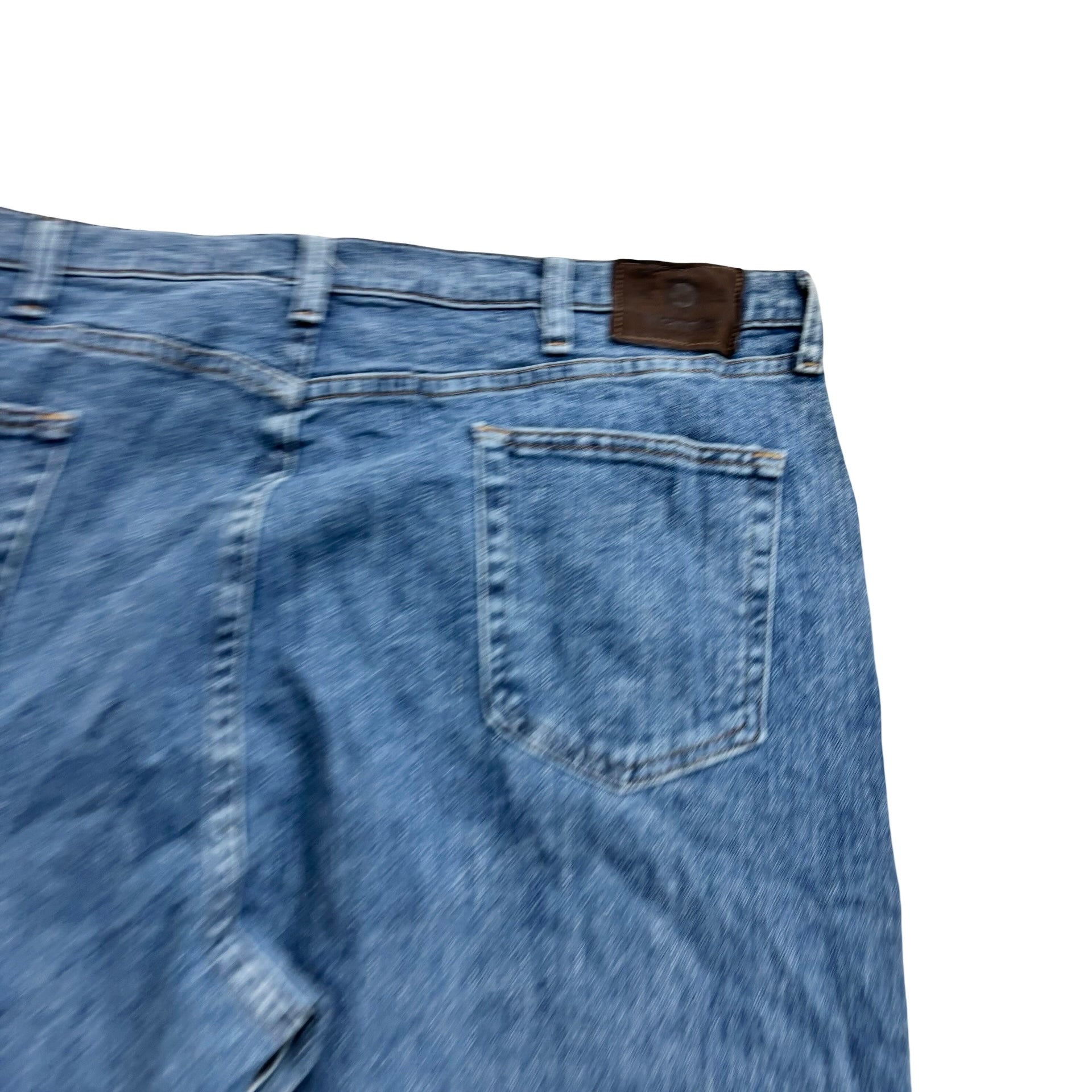 Wrangler Jeans W42 L30 Mens Light Blue Relaxed Straight Fit Stretch Denim (E)