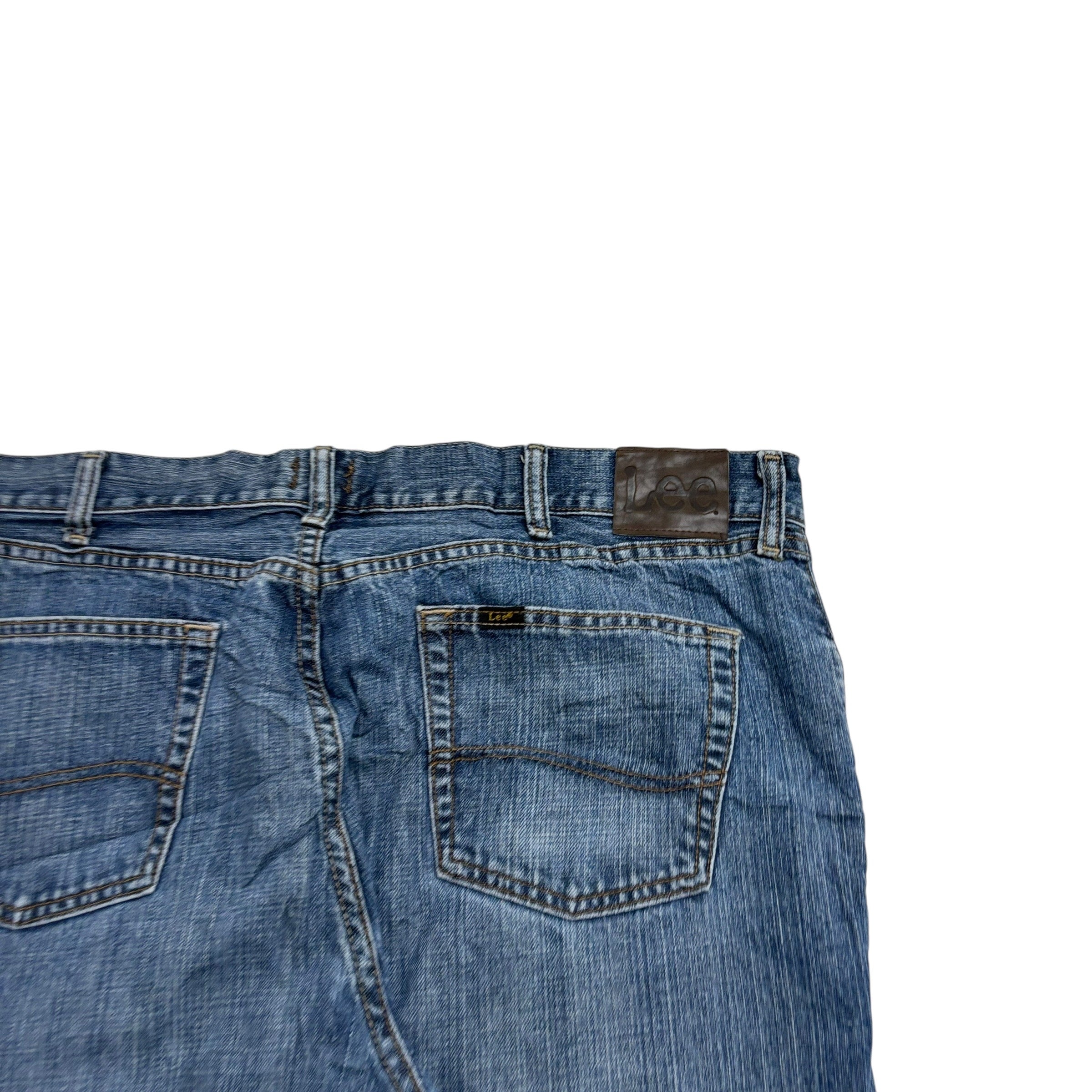 Lee Jeans W40 L32 Mens Mid Blue Baggy Relaxed Straight Fit Denim (E)