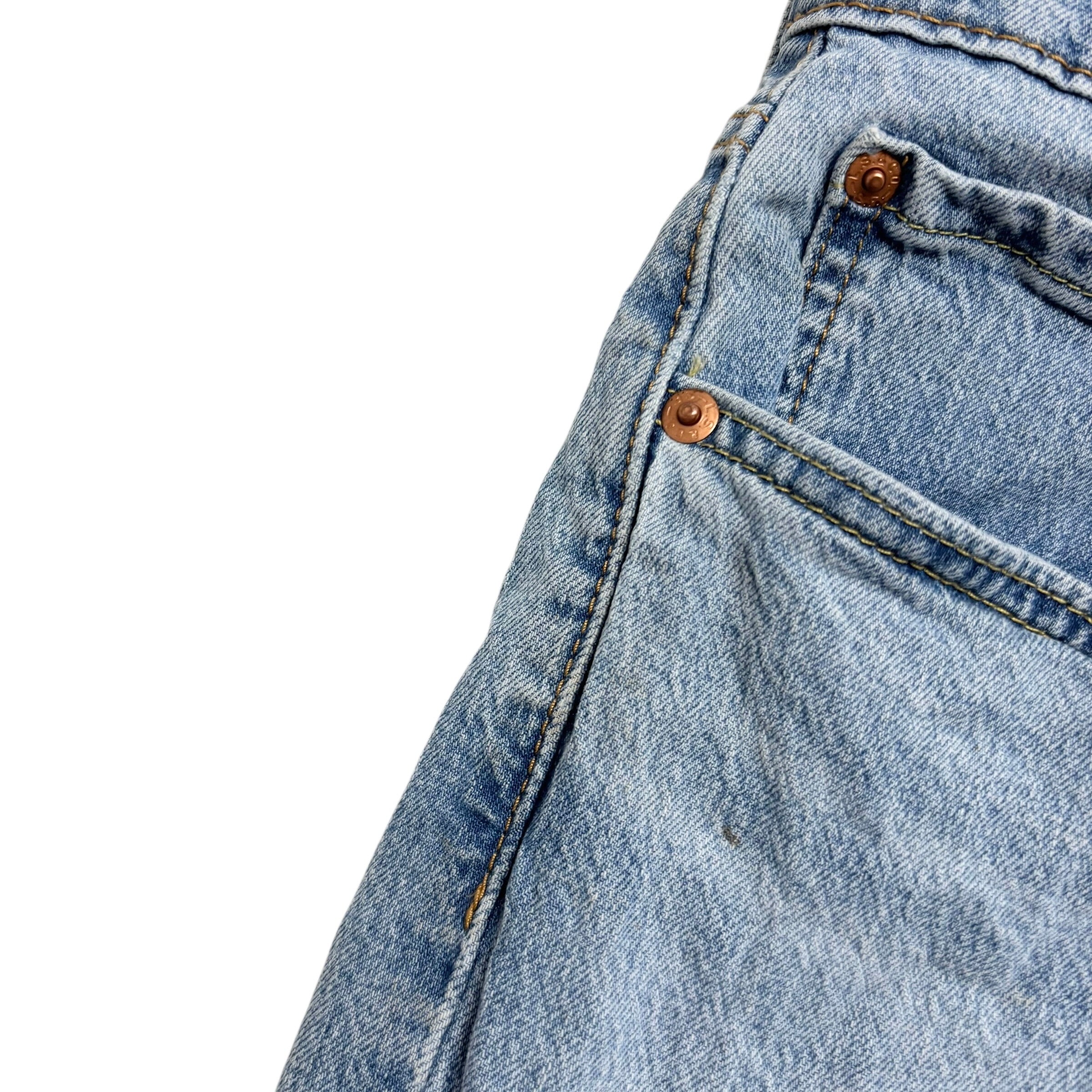 Levis 527 Jeans W34 L32 Mens Light Blue Slim Bootcut Fit Stretch Denim