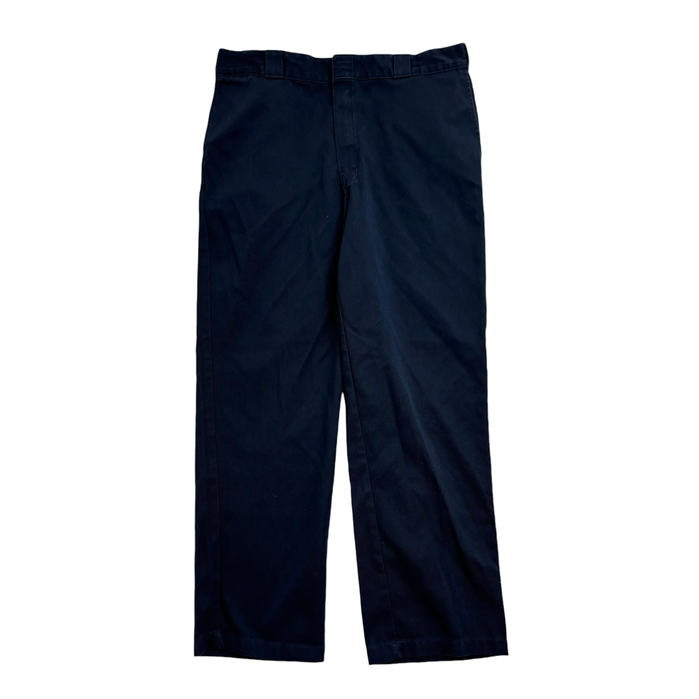 Dickies 874 Trousers W36 L31 Mens Navy Blue Pants Original Straight Fit Workwear