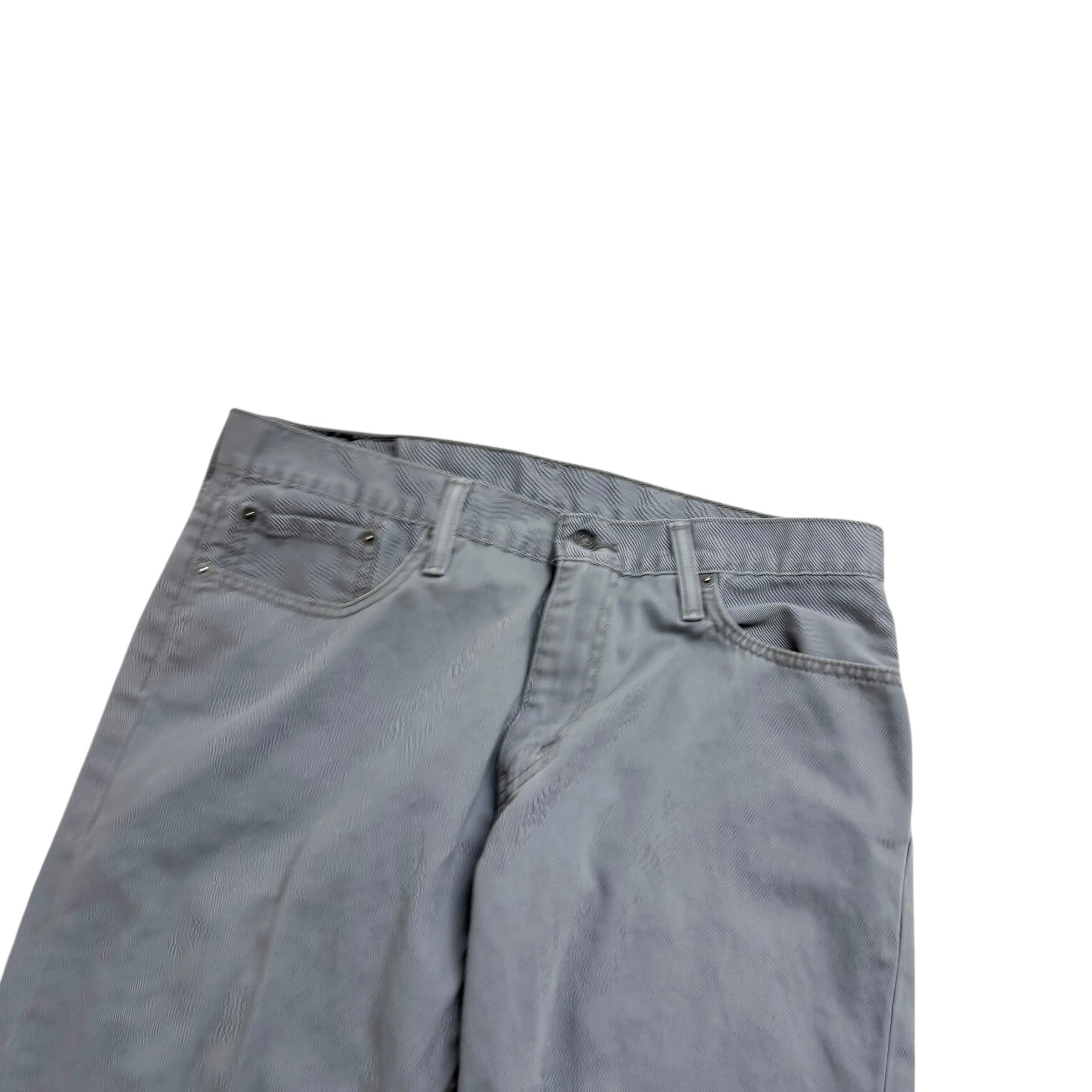 Levis 514 Trousers W34 L30 Mens Grey Regular Straight Fit Pants