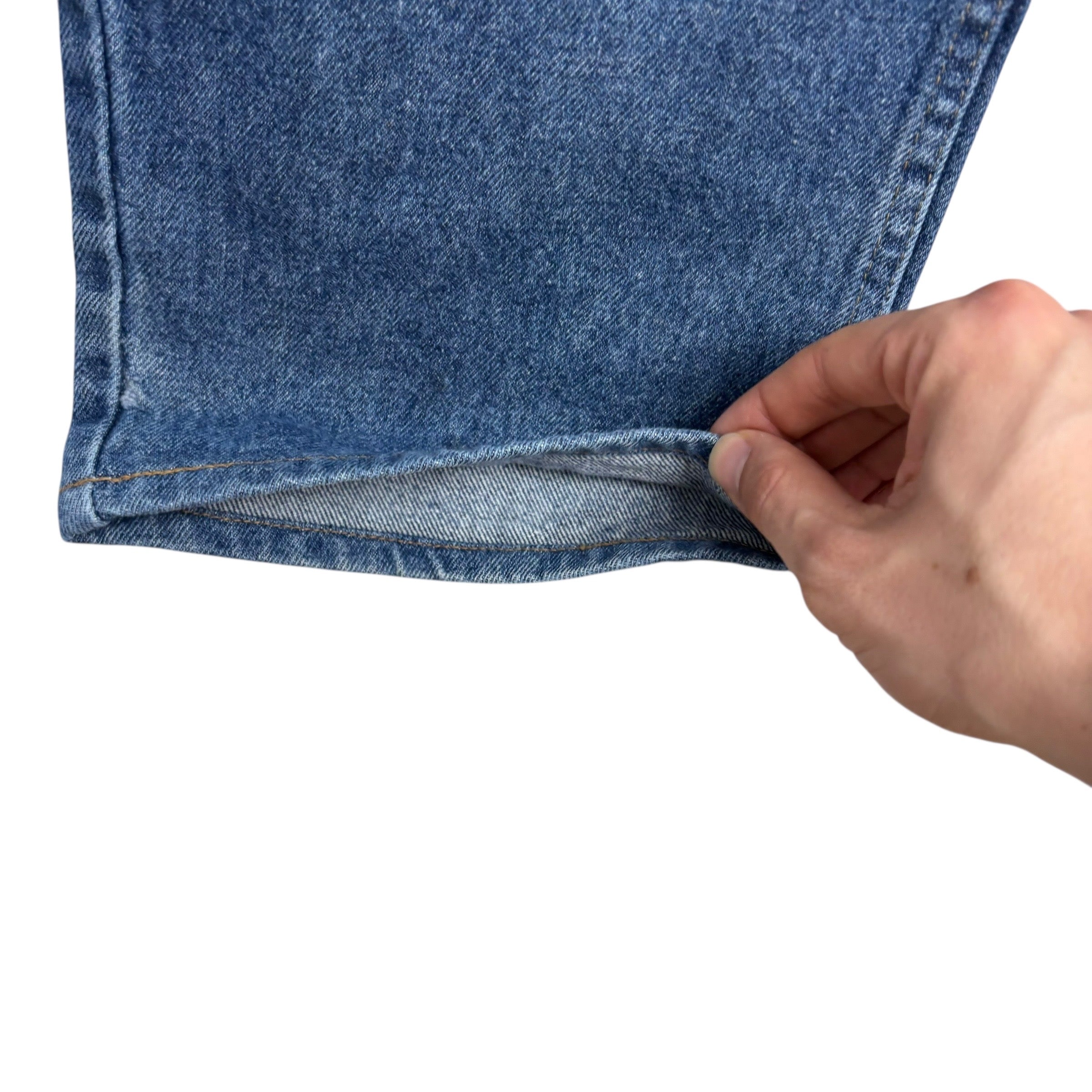 Wrangler Jeans W36 L31 Mens Mid Blue Regular Straight Fit Vintage Denim (F)