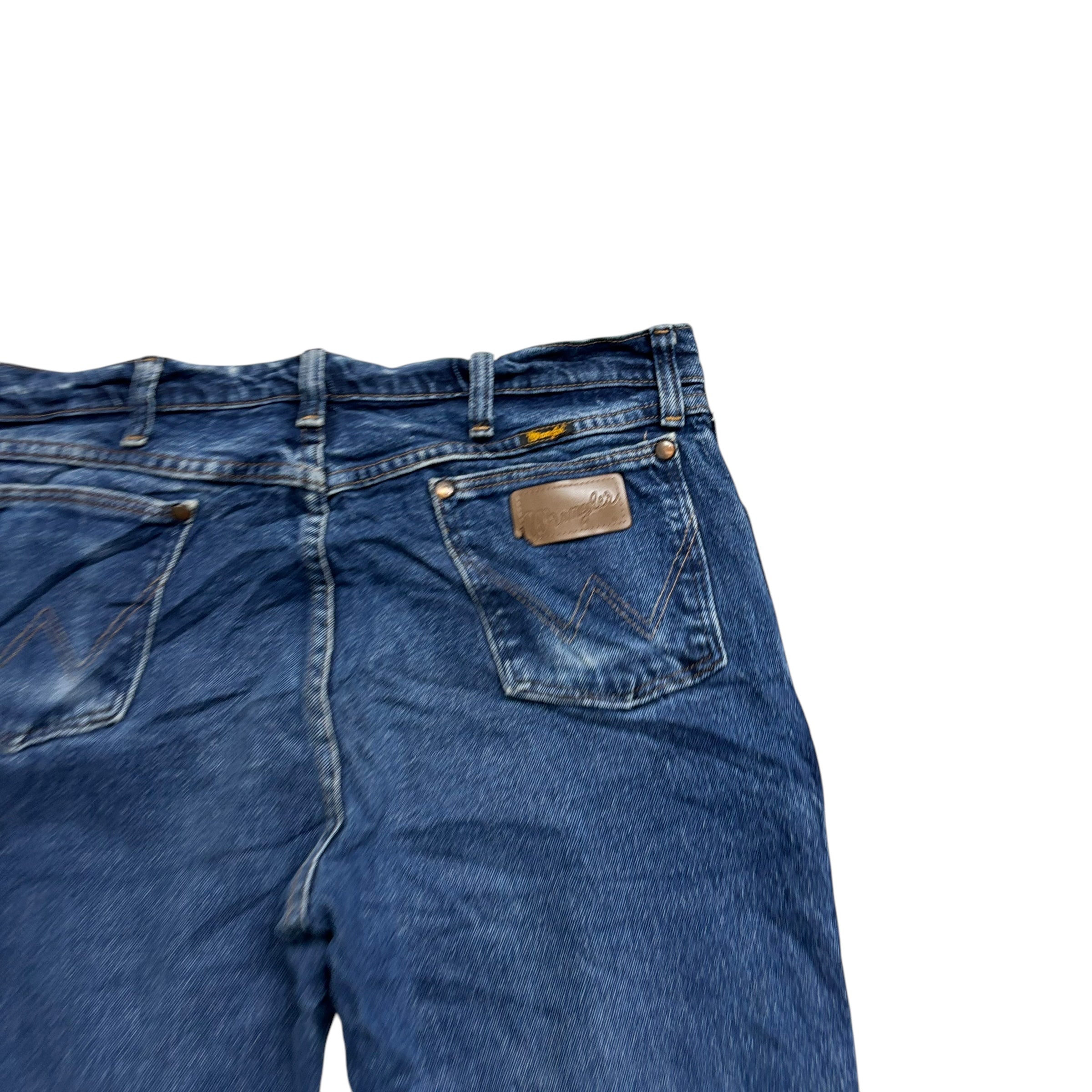 Wrangler Jeans Cowboy Cut W34 L30 Mens Mid Blue 947 Bootcut Fit Stretch Denim