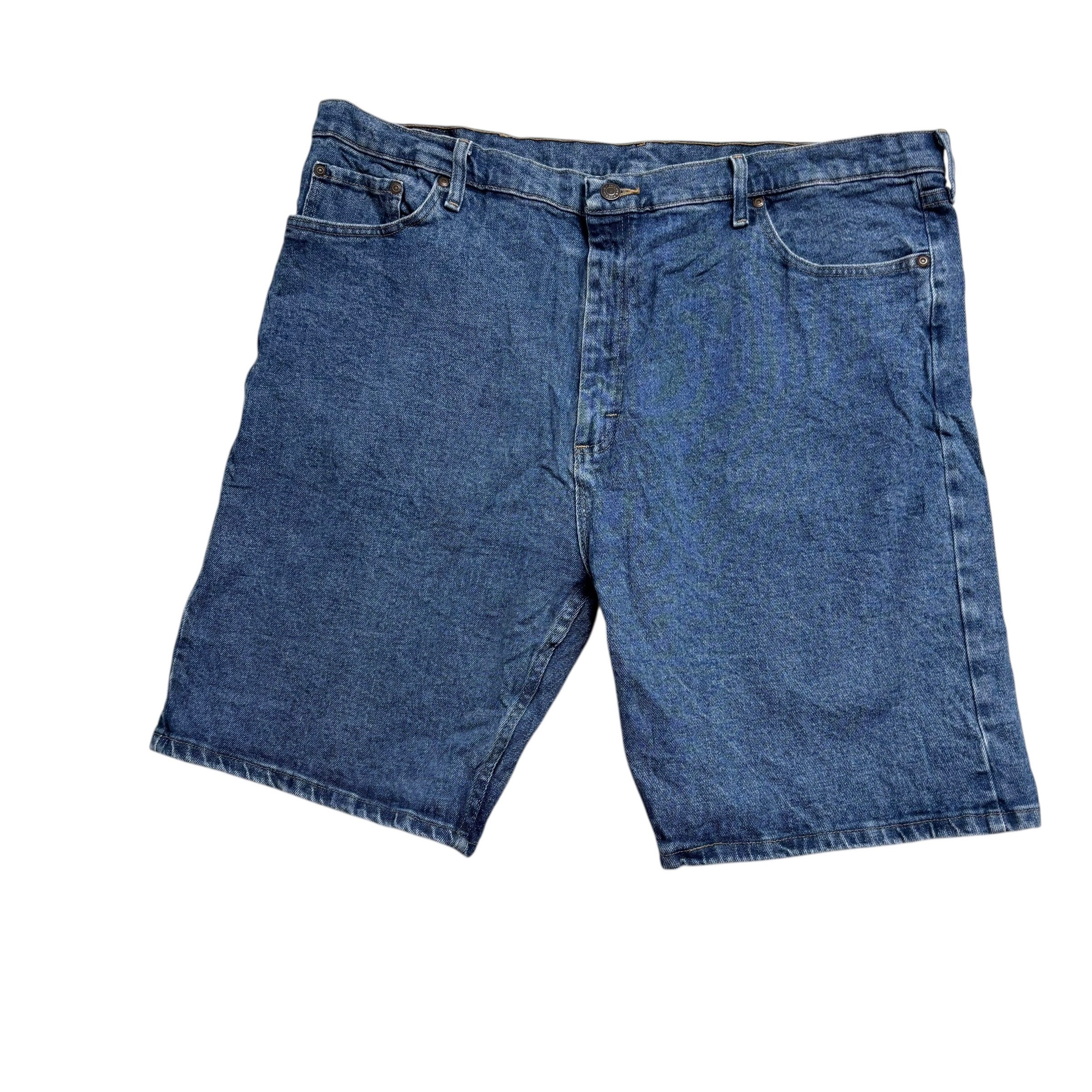Wrangler Jorts W42 Mens Denim Shorts Mid Blue Regular Fit Stretch (E)