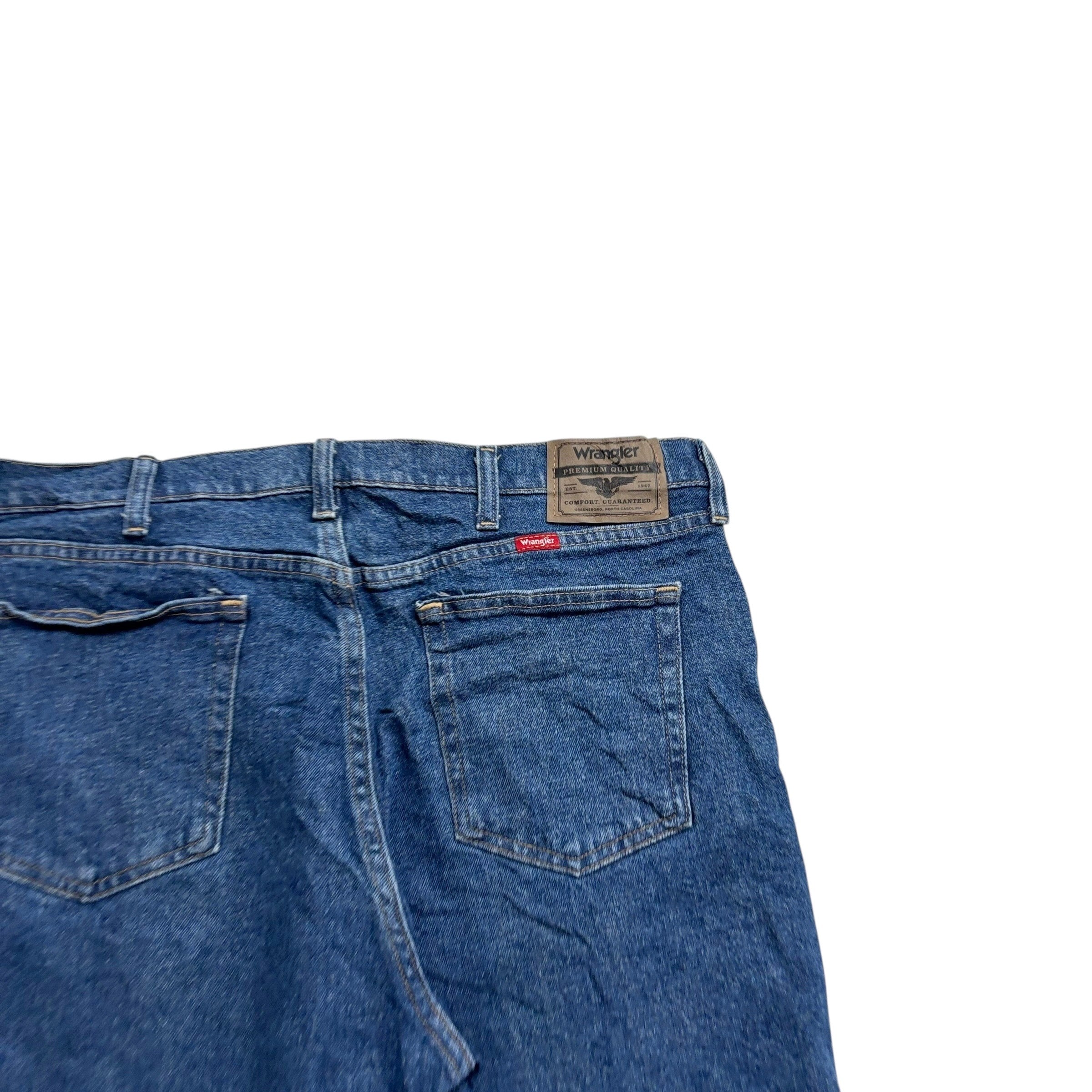 Wrangler Jorts W36 Mens Denim Shorts Mid Blue Regular Fit Stretch (E)