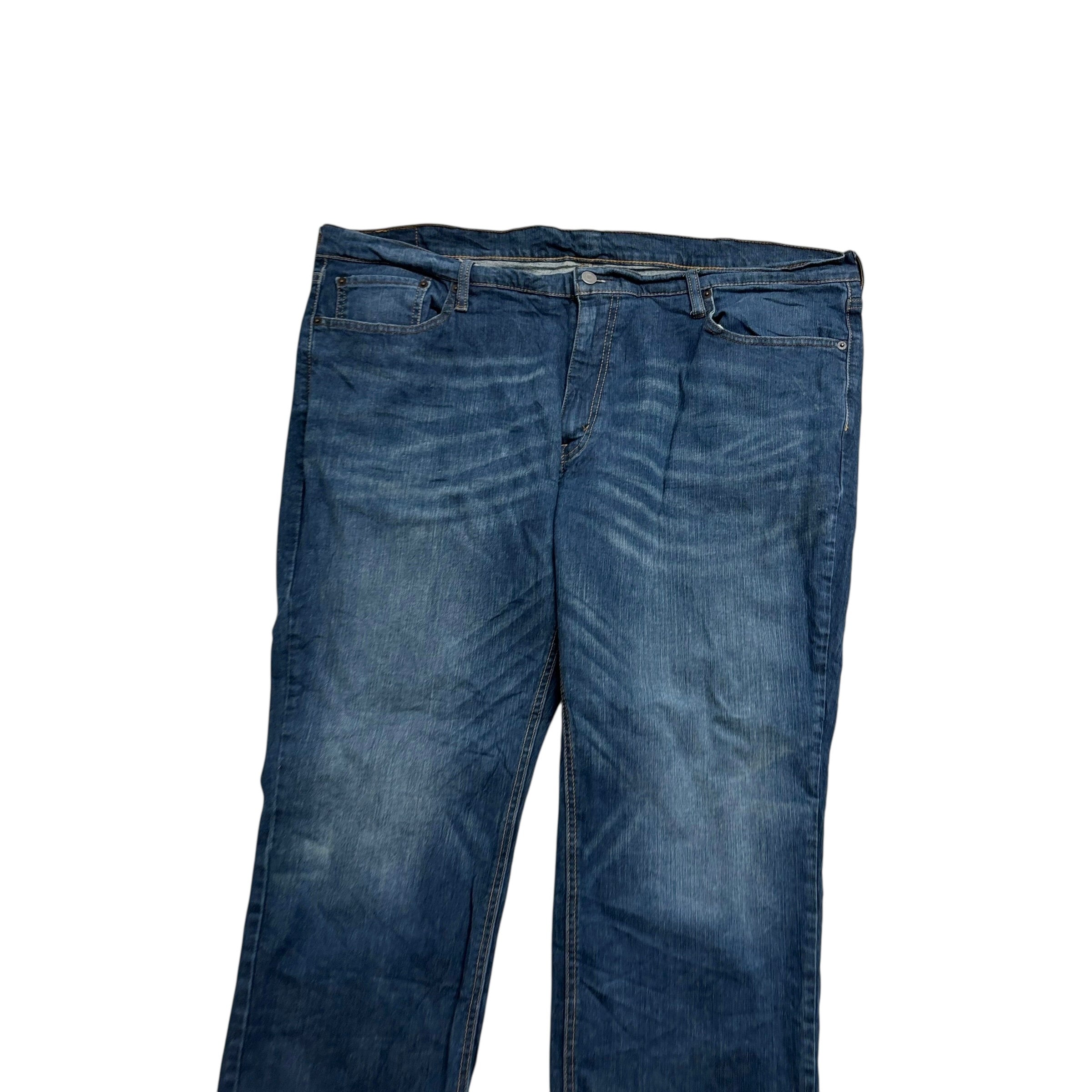 Levis 541 Jeans W46 L28 Mens Dark Blue Athletic Tapered Fit Stretch Denim (E)