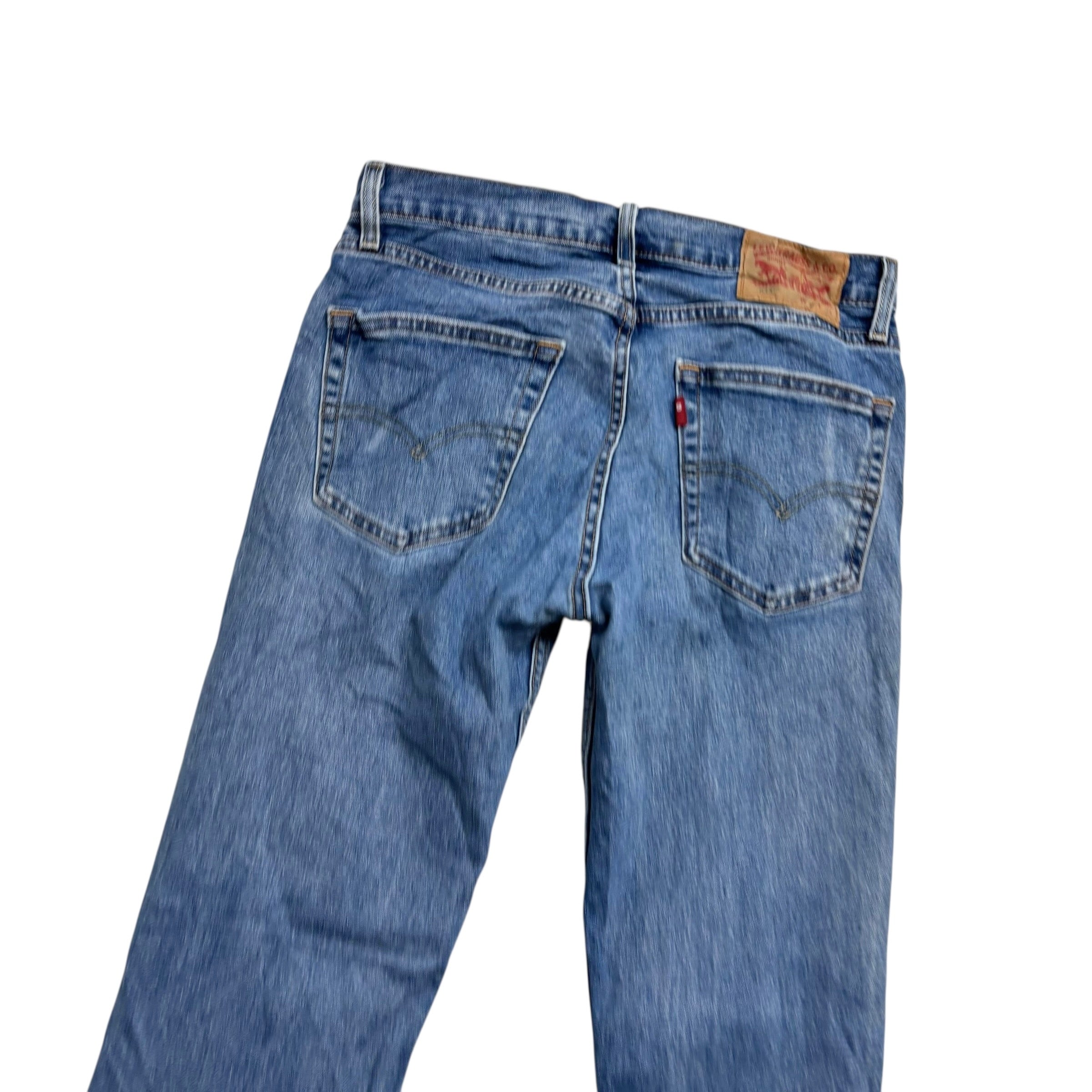 Levis 511 Jeans W30 L32 Mens Mid Blue Slim Fit Stretch Denim (E)