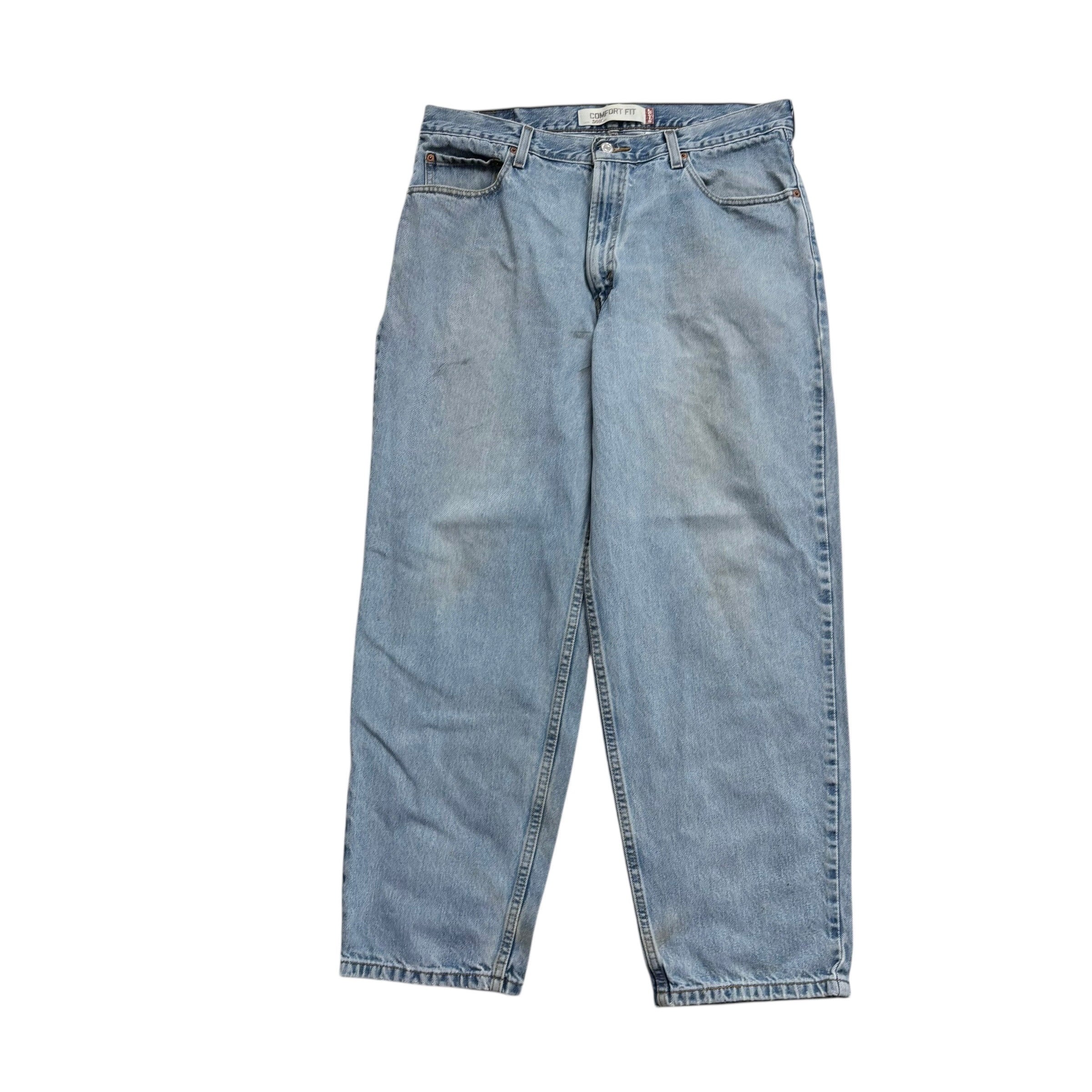 Levis 560 Jeans W35 L30 Mens Light Blue Baggy Relaxed Comfort Vintage Denim (F)