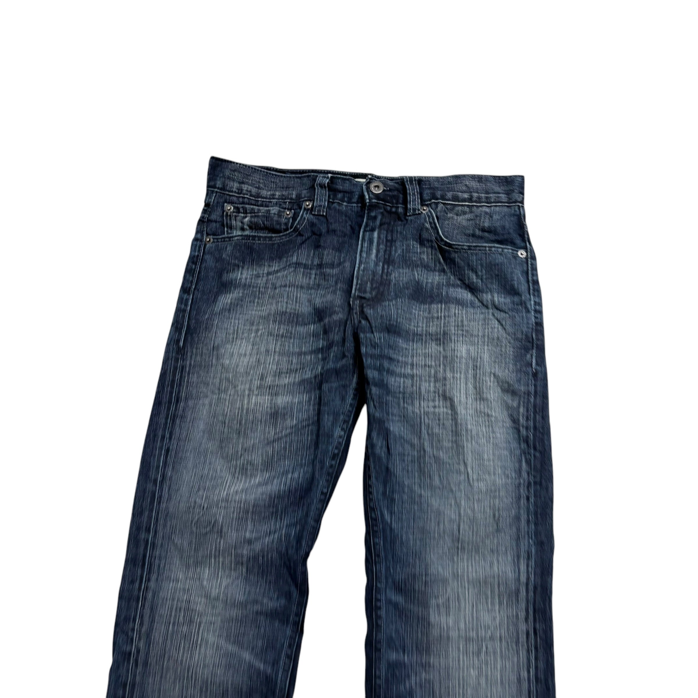 Levis 511 Jeans W32 L30 Mens Dark Blue Slim Fit Vintage Denim (E)