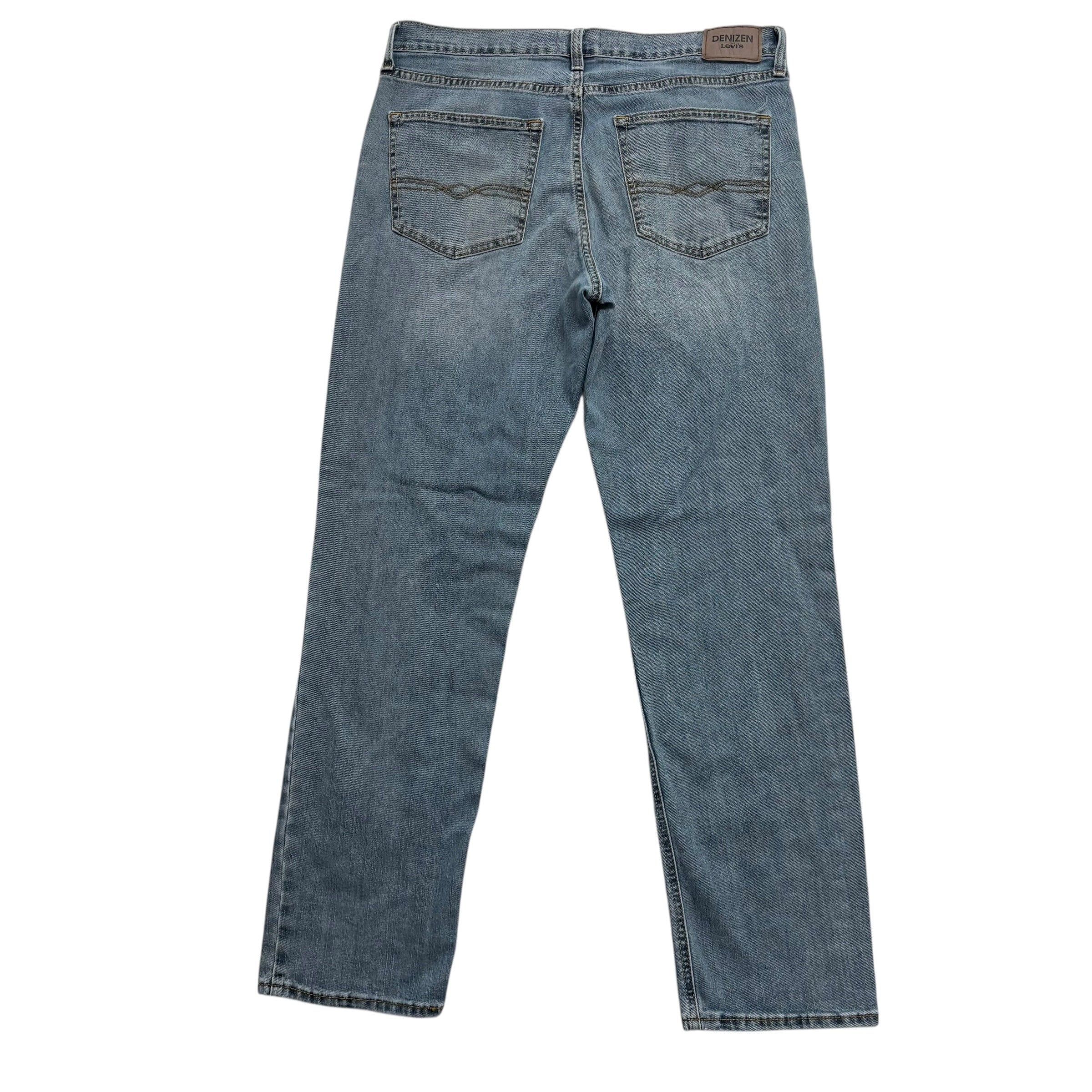 Levis Denizen Jeans W36 L33 Mens Blue Athletic Tapered Fit Stretch Denim