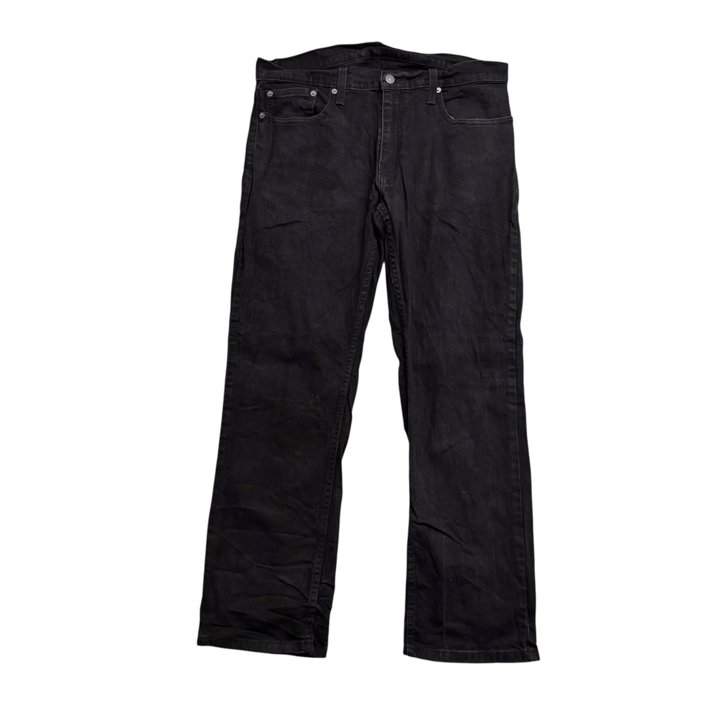 Levis 559 Jeans W33 L30 Mens Black Regular Straight Fit Stretch Denim (E)