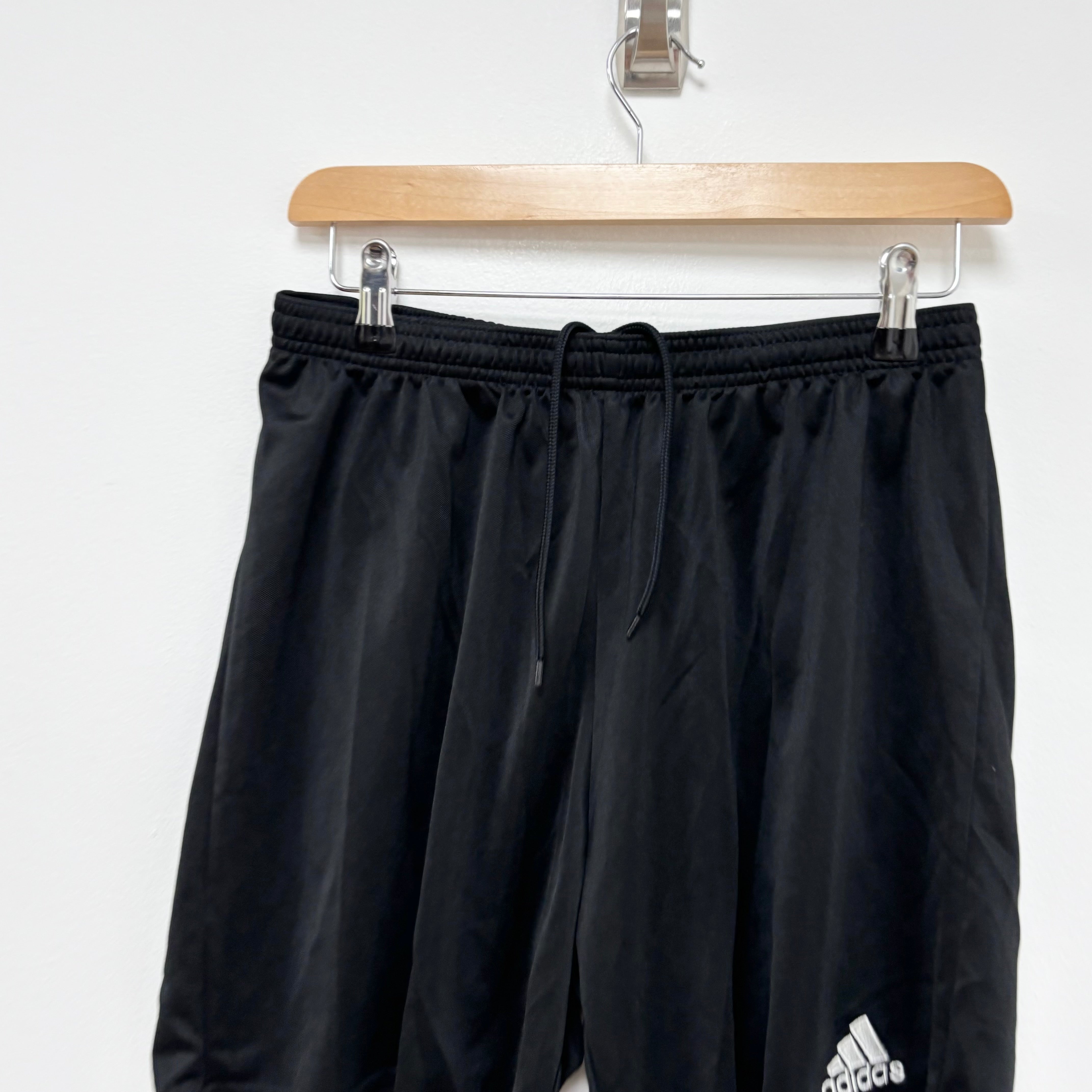 Adidas Shorts Mens Medium Black Sports Running Gym Athletic (E)