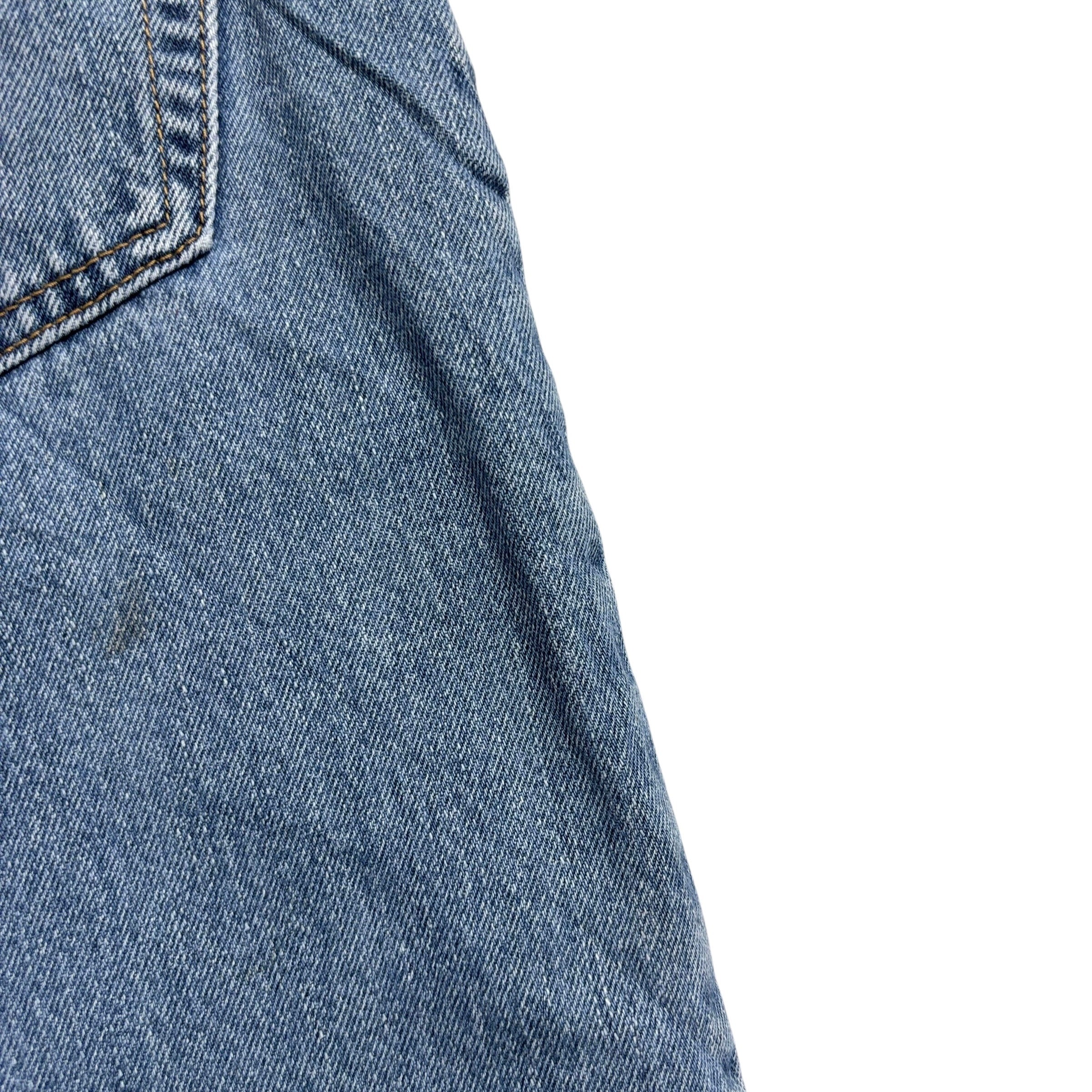 Levis 505 Jeans W40 L30 Mens Mid Blue Regular Straight Fit Vintage Denim