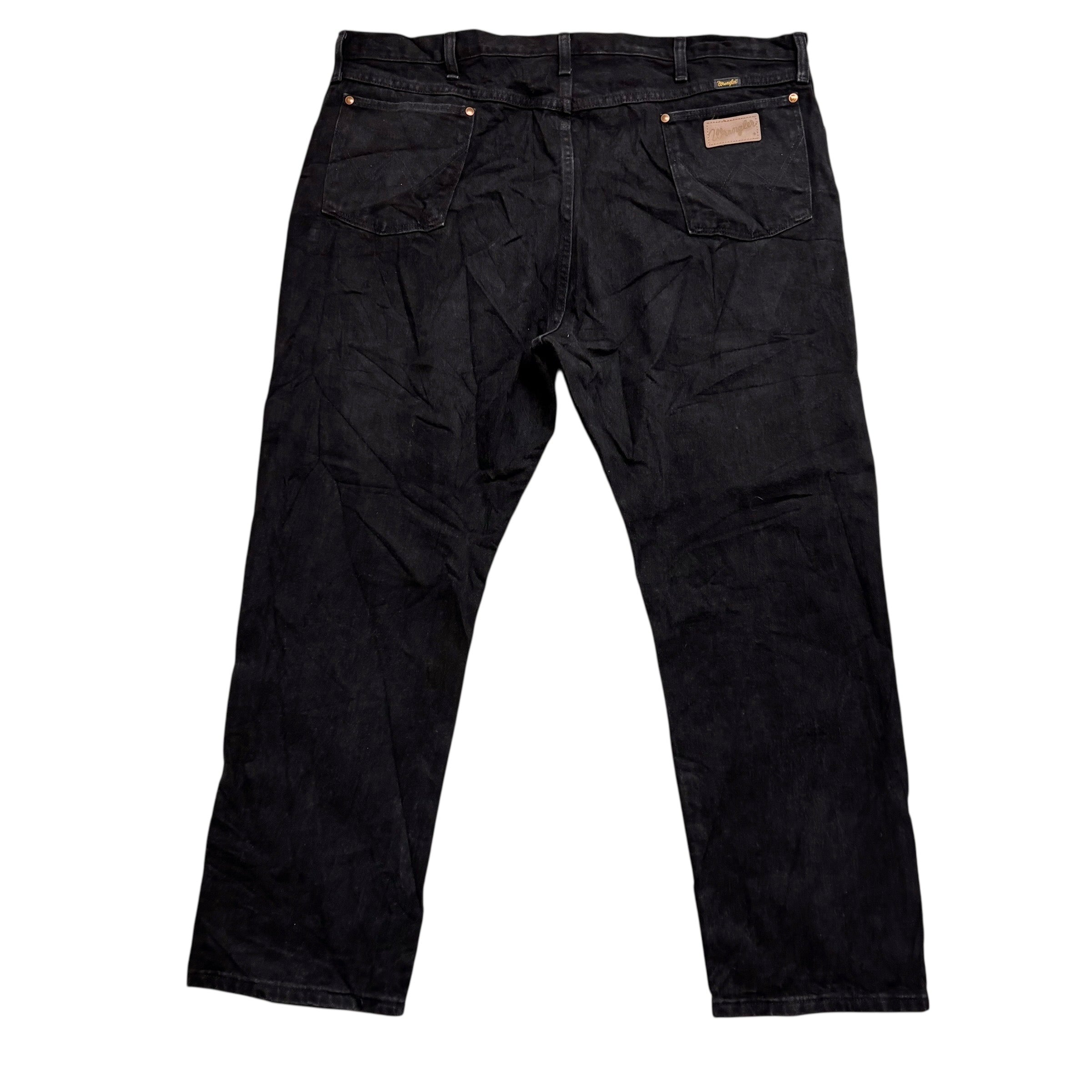Wrangler Jeans Cowboy Cut W44 L30 Mens Black 13MWZ Made In USA Vintage (E)