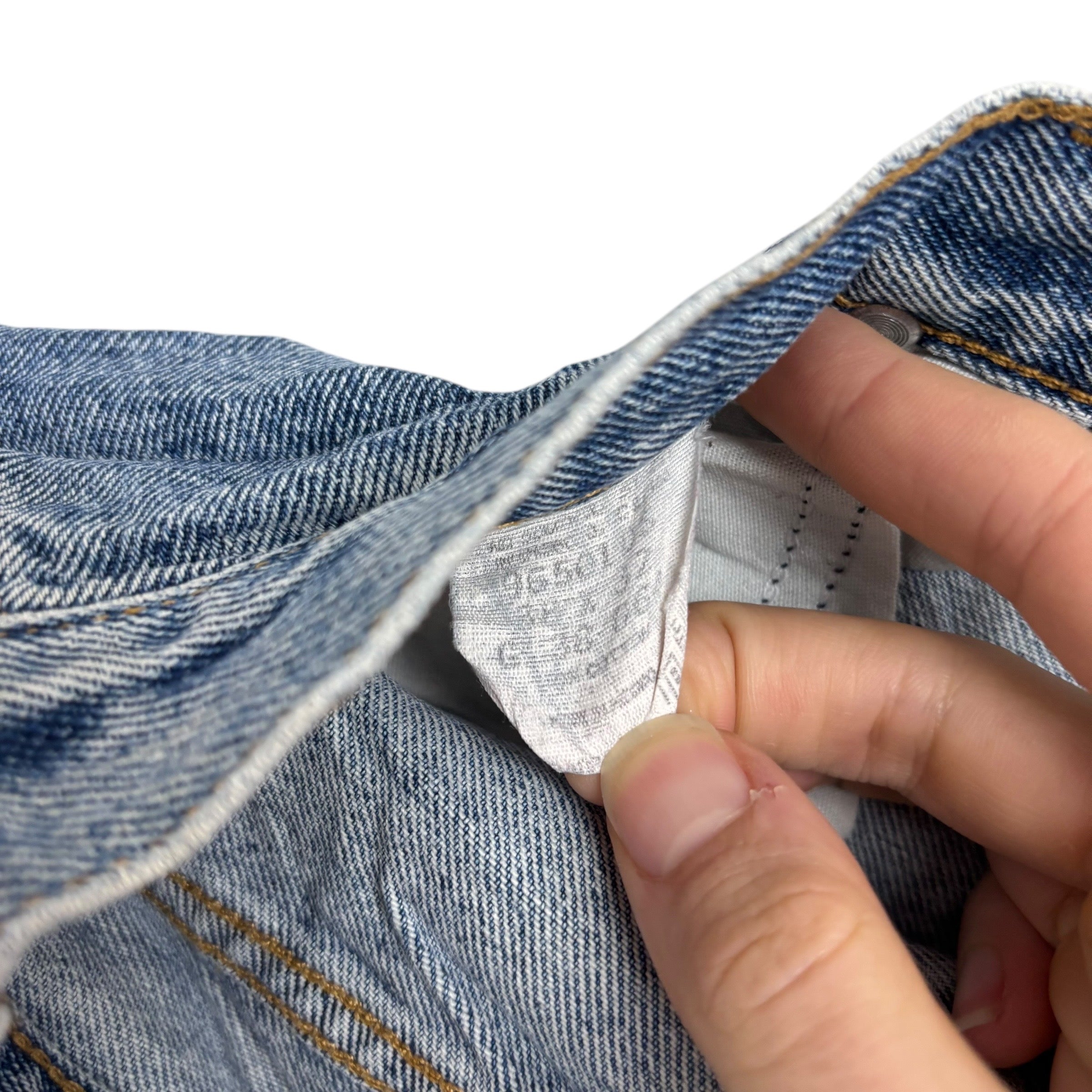 Wrangler Jeans W38 L32 Mens Regular Straight Fit Light Blue Vintage Denim (E)