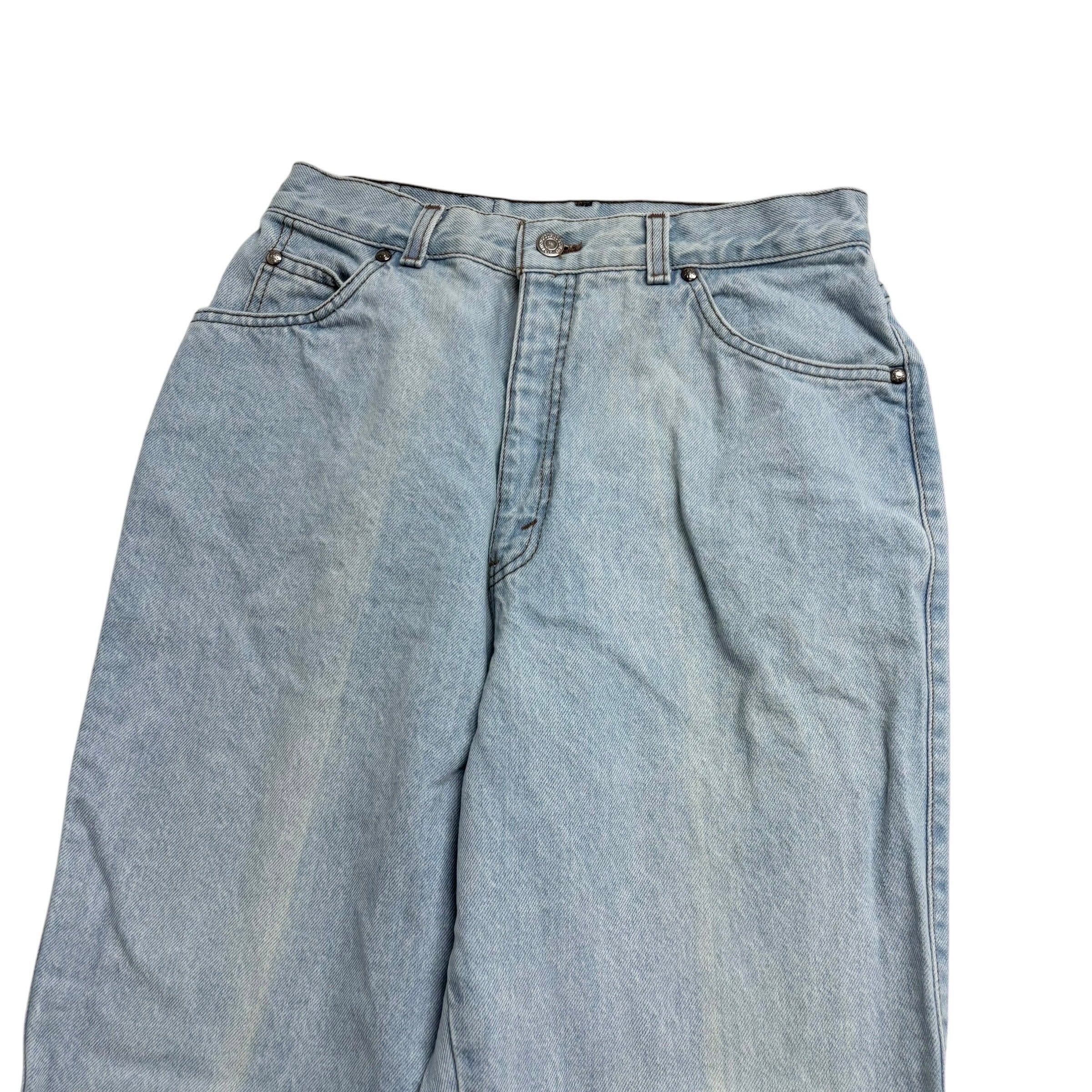 Levis Silver Tab Jeans W28 L31 Womens Light Blue Relaxed Taper Mom Vintage Denim