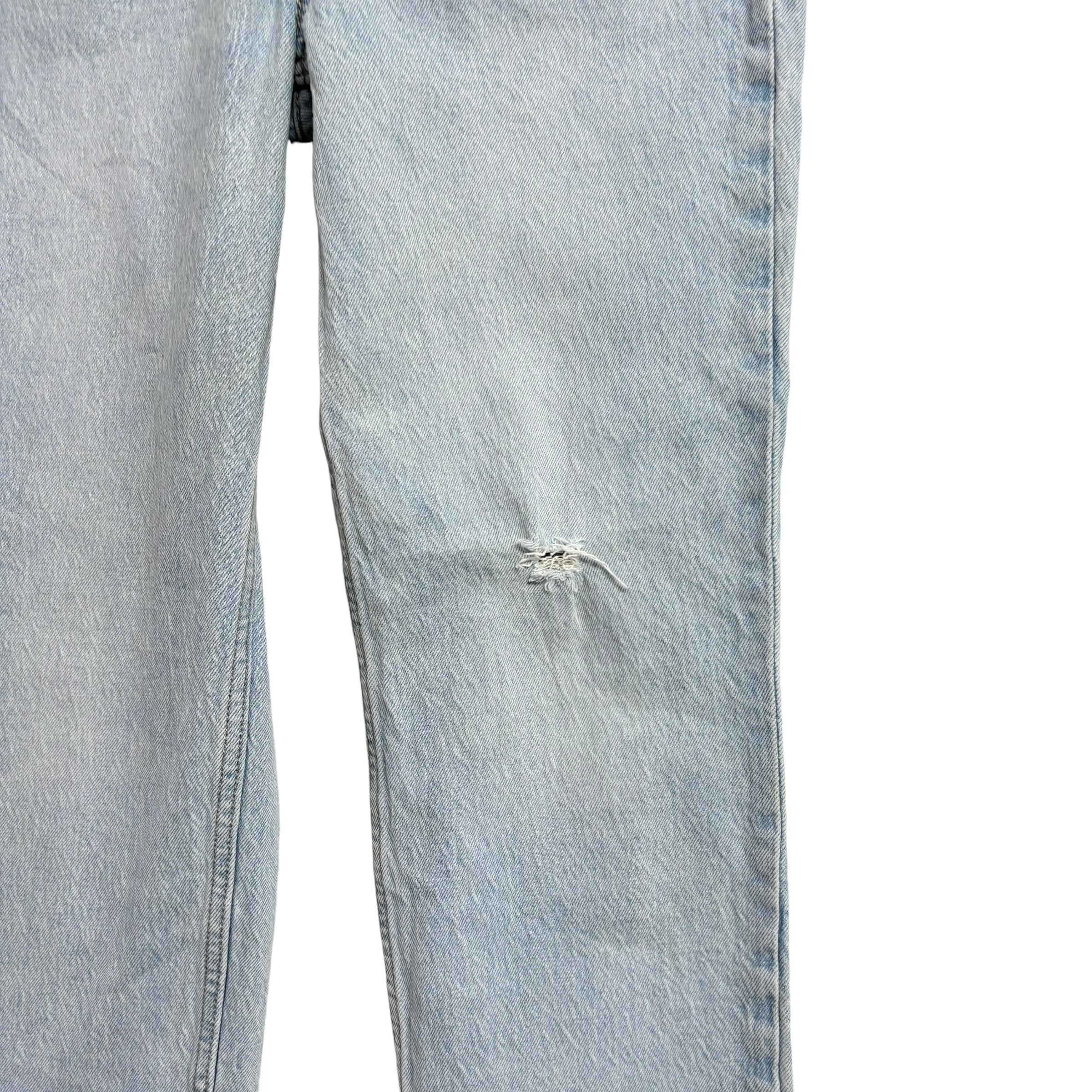 Levis 70s High Slim Straight W25 L29 Womens Light Blue Stretch Premium Denim