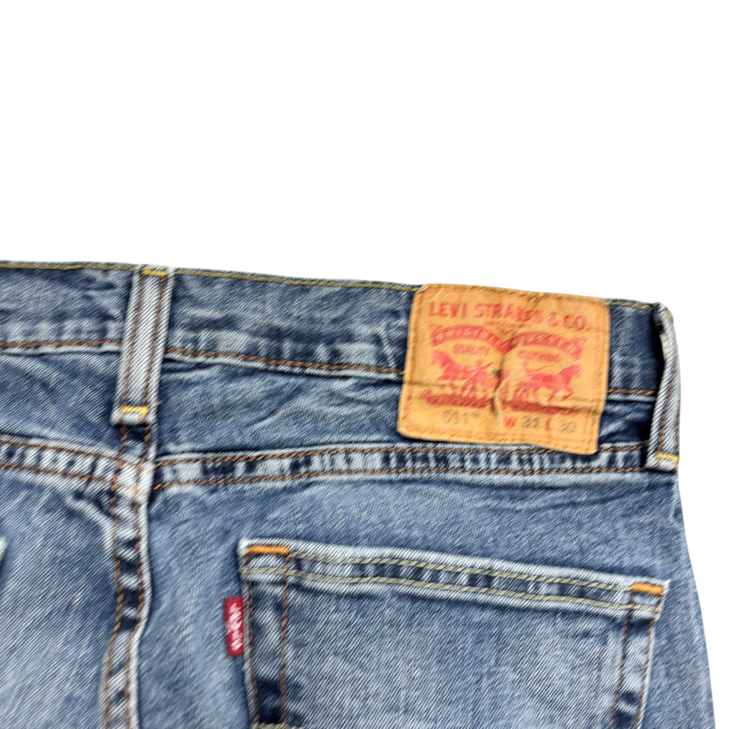 Levis 511 Jeans W30 L29 Mens Mid Blue Slim Fit Stretch Denim (F)