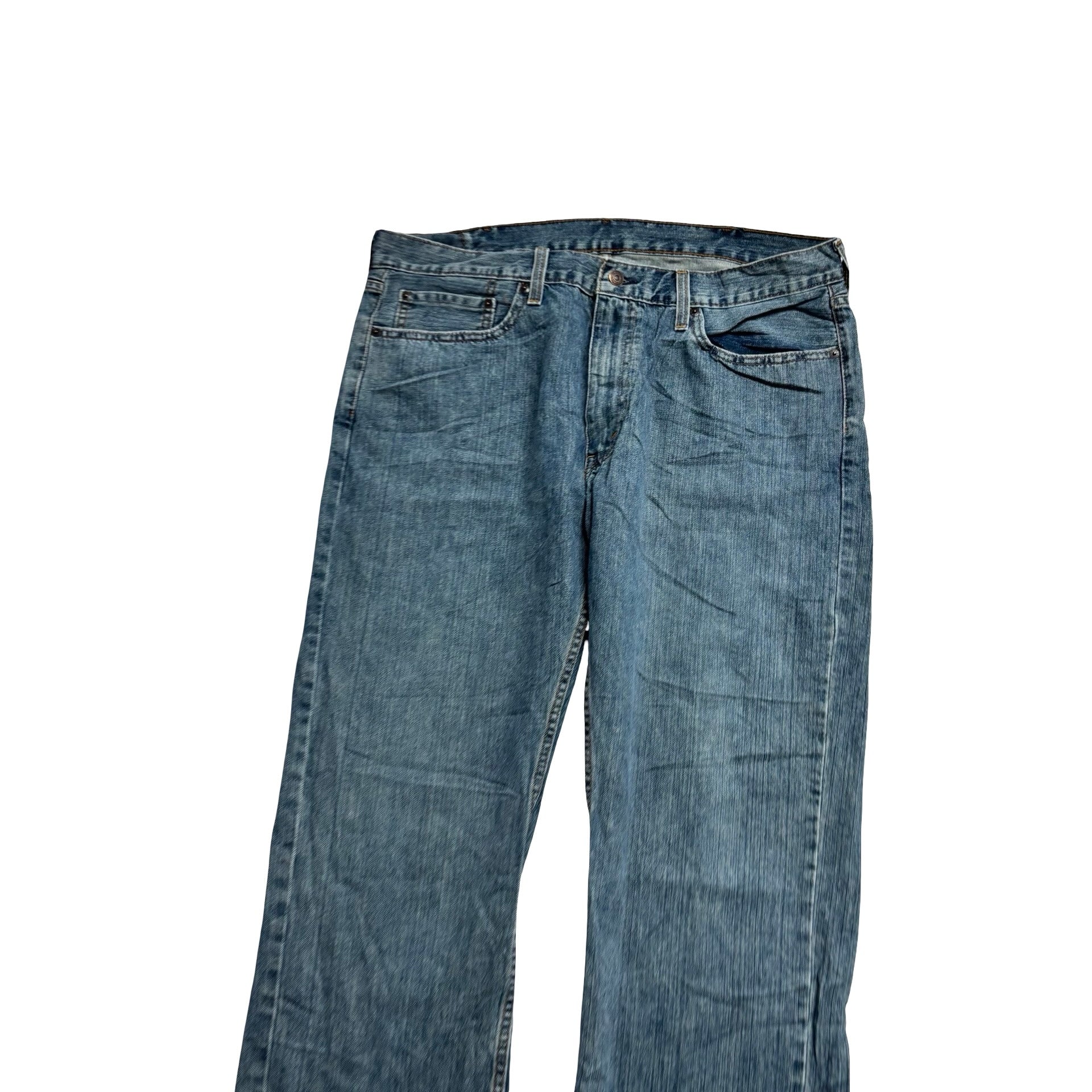 Levis 559 Jeans W38 L30 Mens Dark Blue Baggy Relaxed Straight Fit Denim (E)