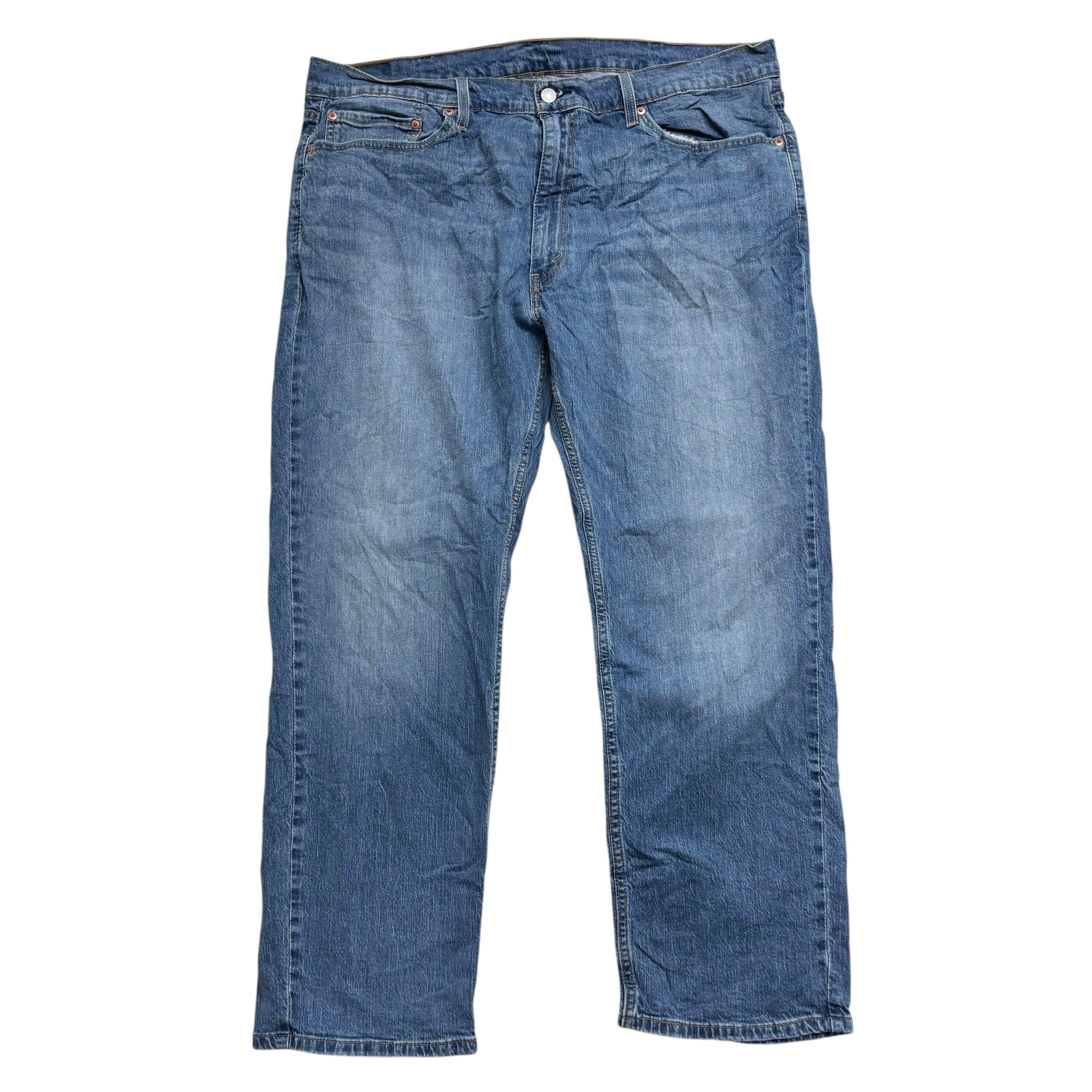 Levis 559 Jeans W40 L30 Mens Mid Blue Baggy Relaxed Straight Fit Stretch (E)