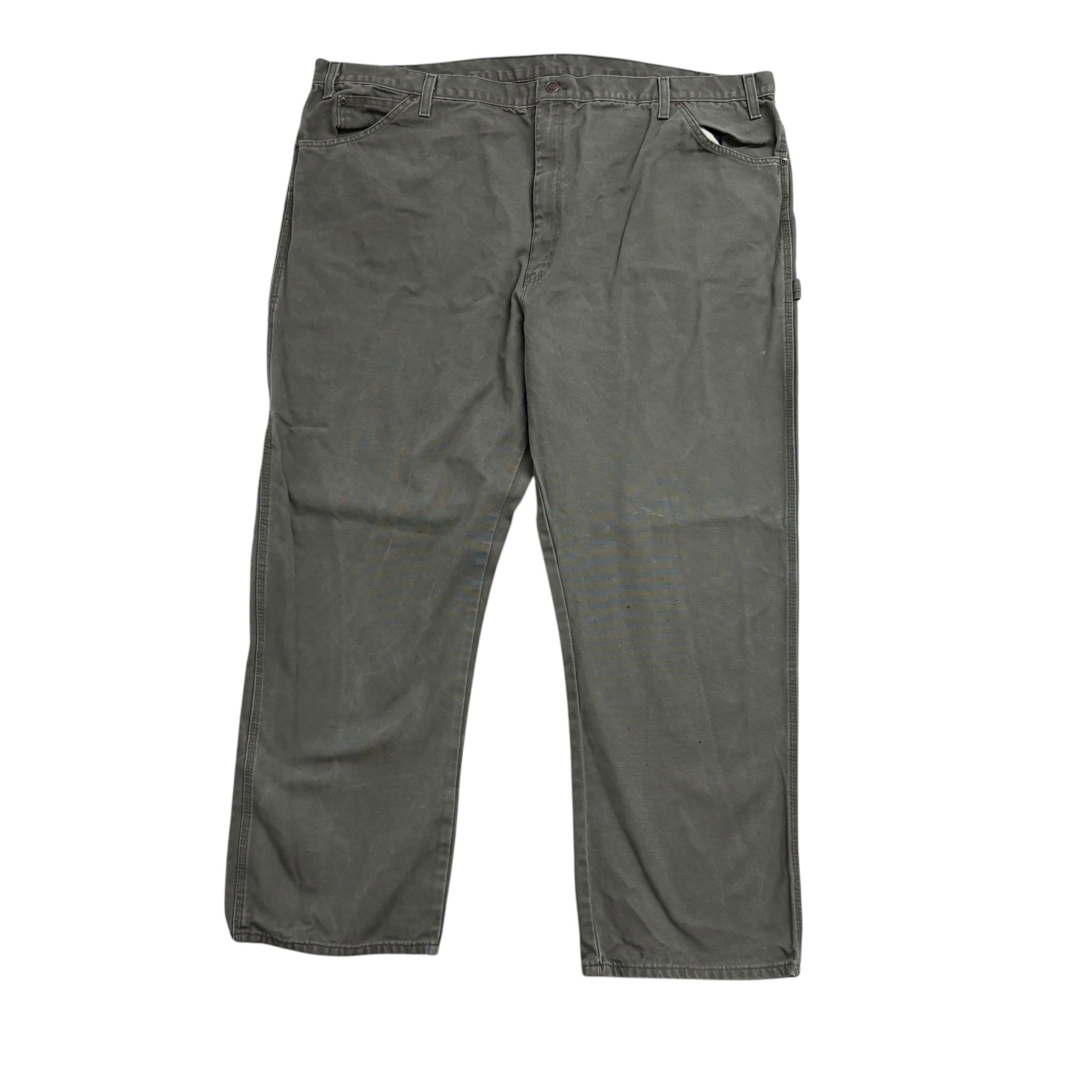 Dickies Carpenter Pants W50 L30 Mens Green Relaxed Straight Fit Vintage Trousers
