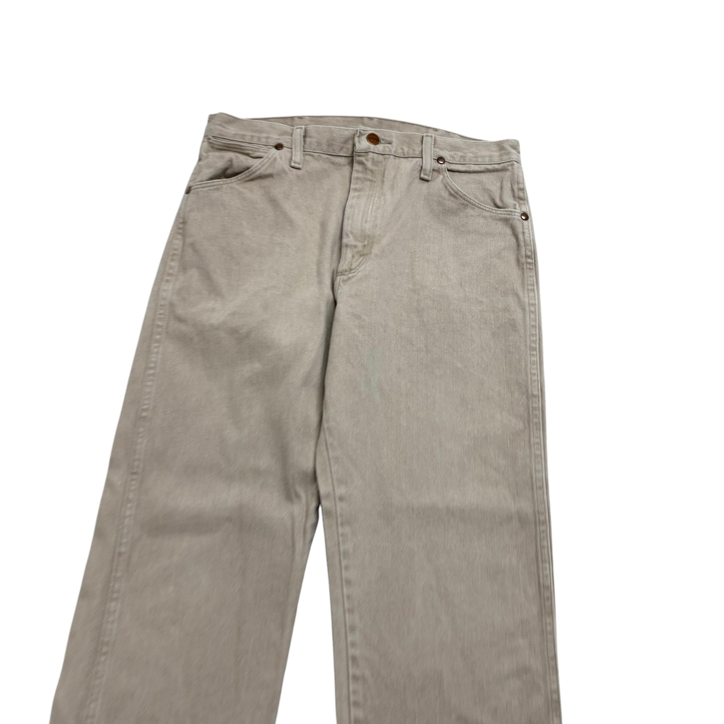 Wrangler Jeans Cowboy Cut W32 L32 Mens Cream 13MWZ Original Fit Denim