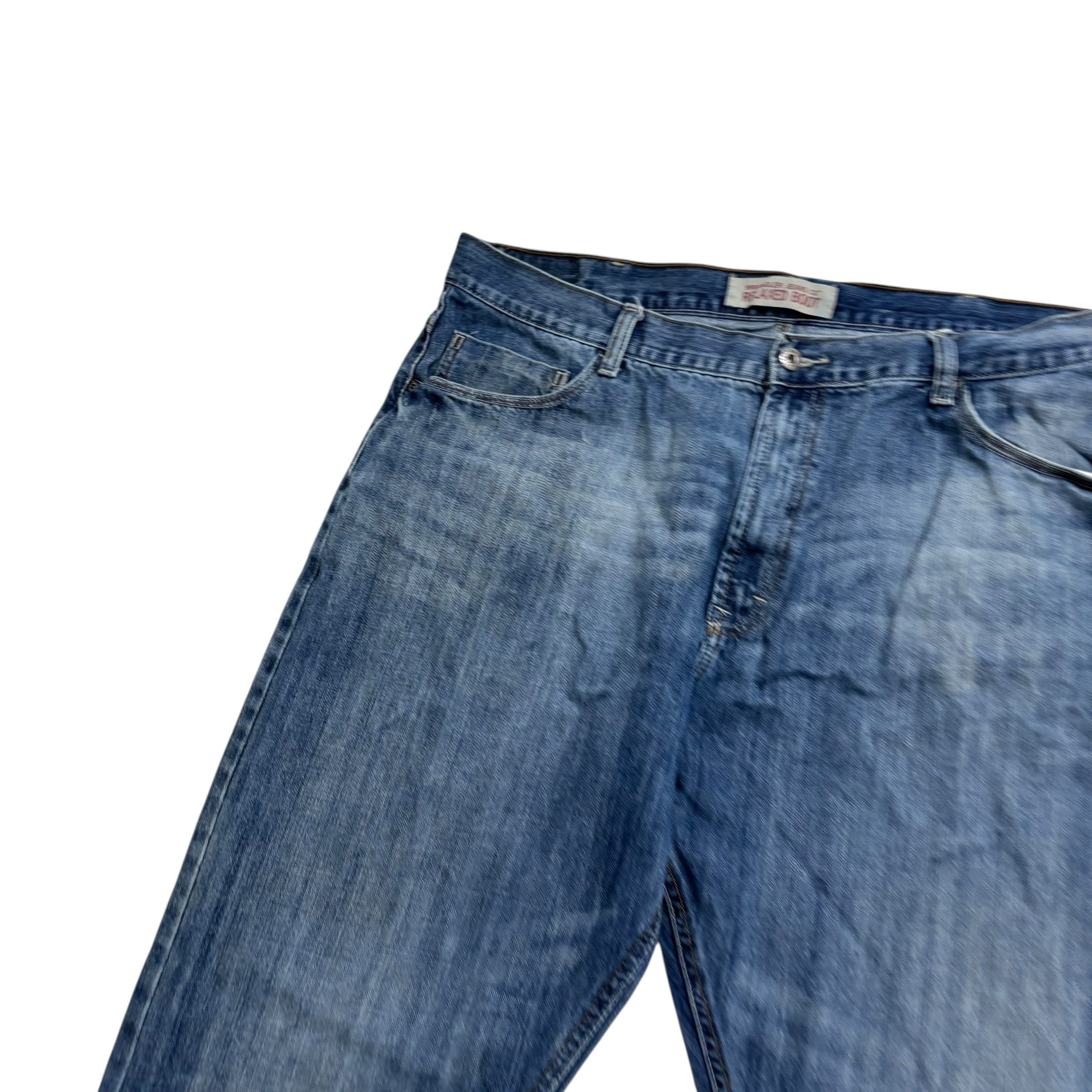 Wrangler Jeans W40 L32 Mens Mid Blue Relaxed Bootcut Fit Vintage Denim