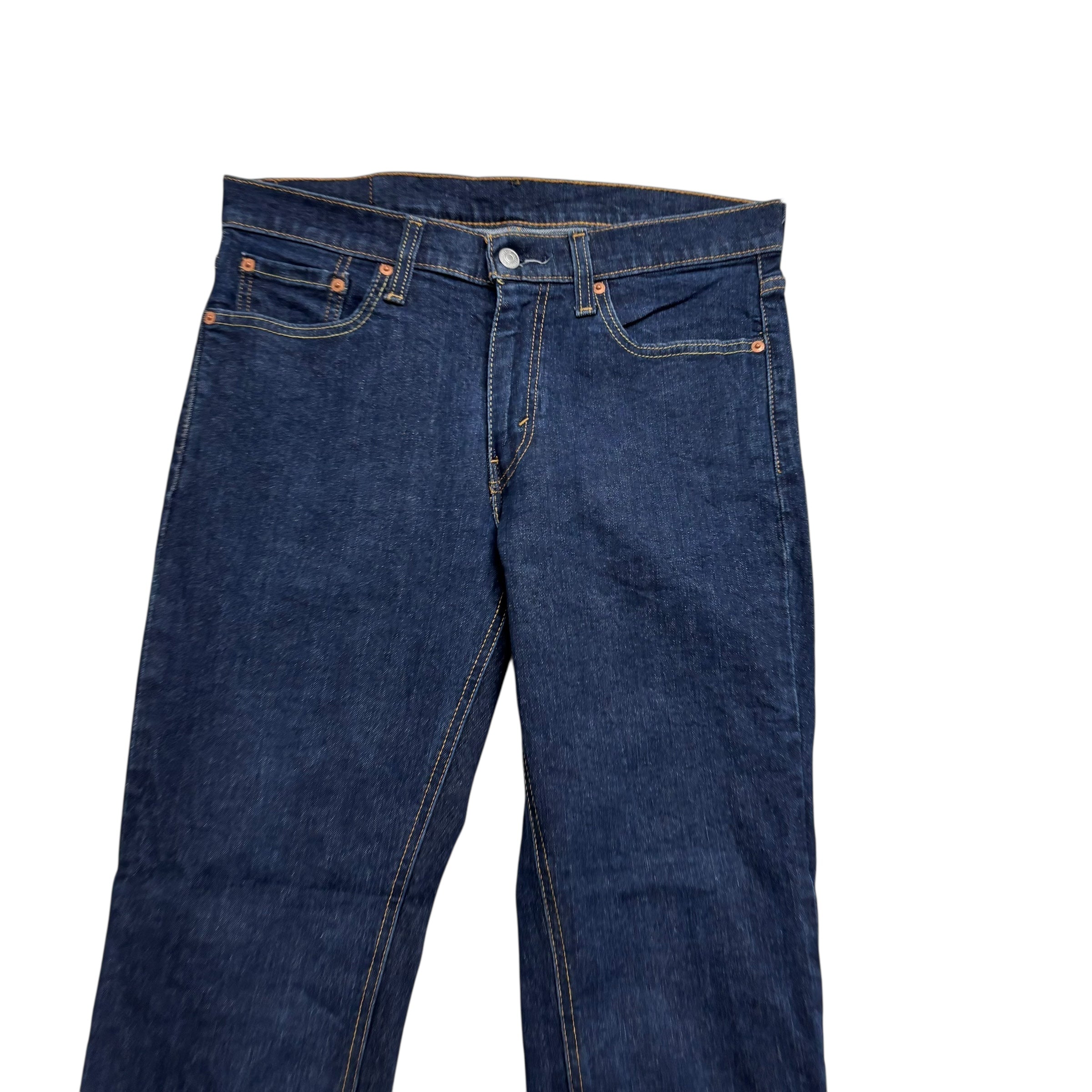 Levis 541 Jeans W31 L30 Mens Dark Blue Athletic Tapered Fit Stretch Denim (E)