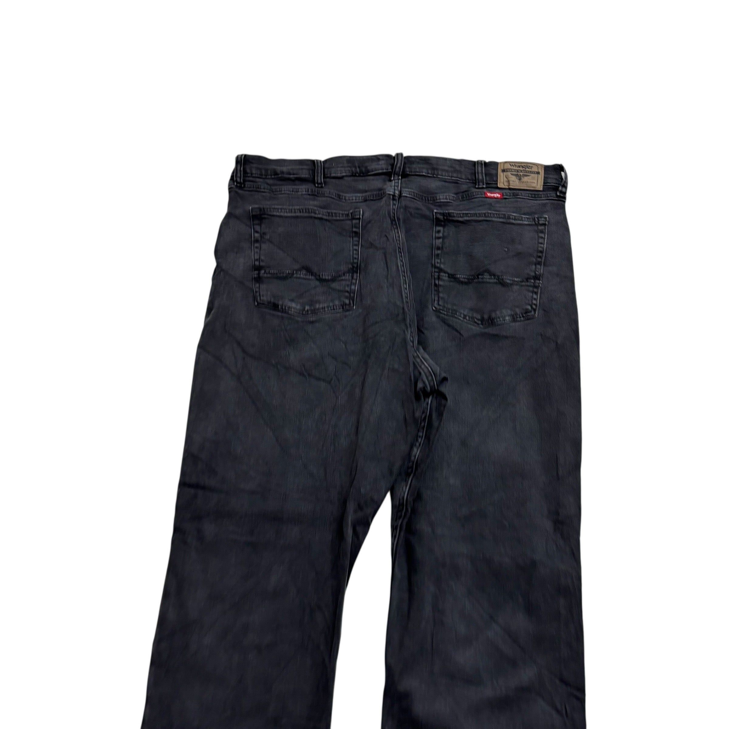 Wrangler Jeans W40 L30 Mens Black Regular Bootcut Fit Stretch Denim